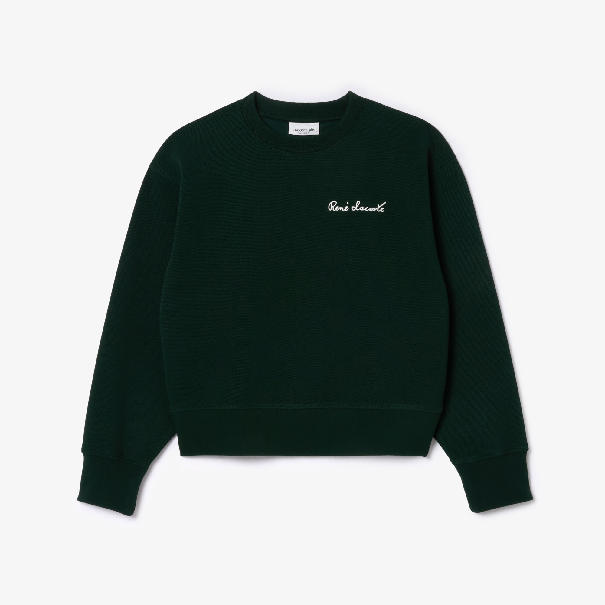 Lacoste Kadın Bisiklet Yaka Yeşil Sweatshirt