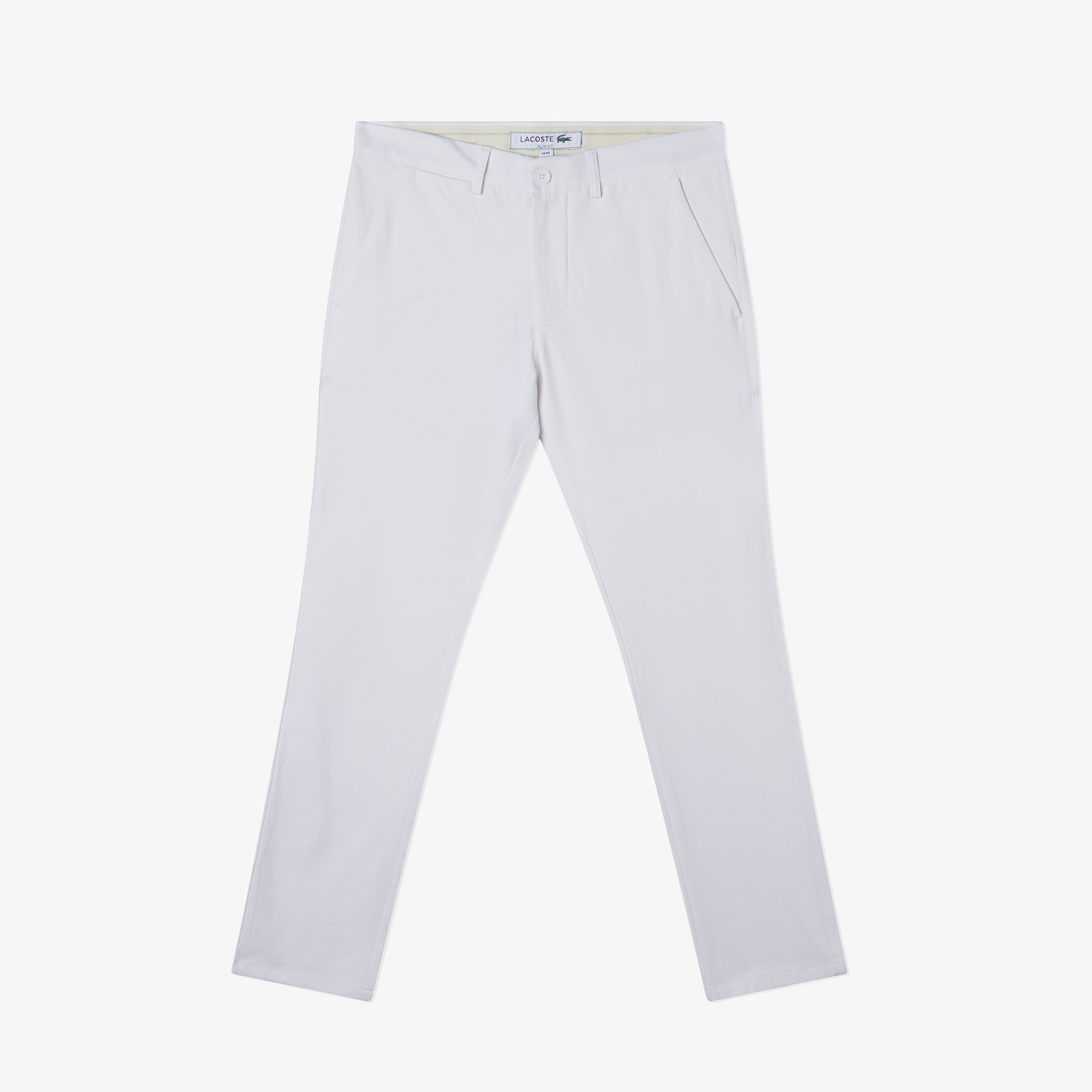 Lacoste Erkek Slim Fit Beyaz Pantolon