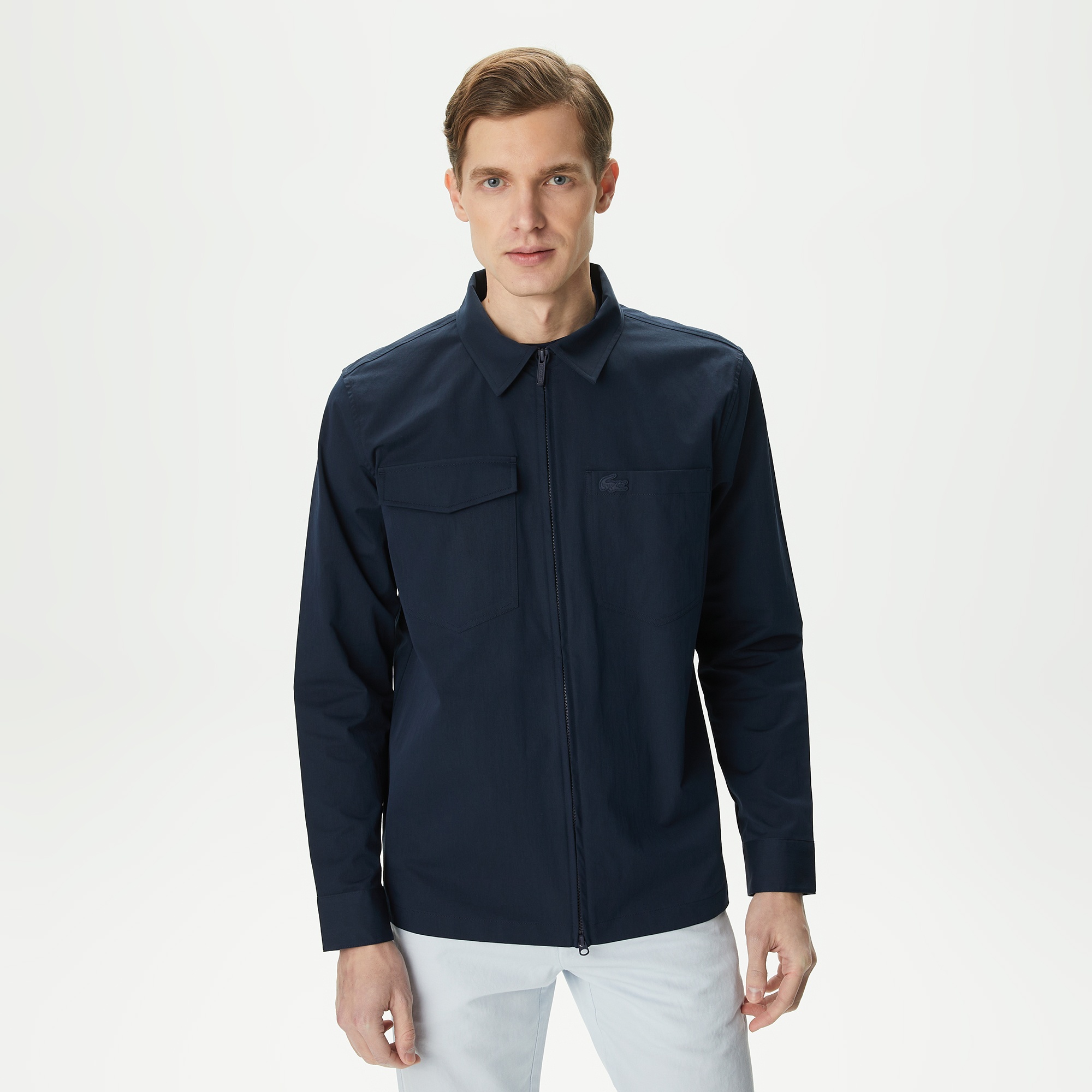 Lacoste Erkek Relaxed Fit Lacivert Gömlek