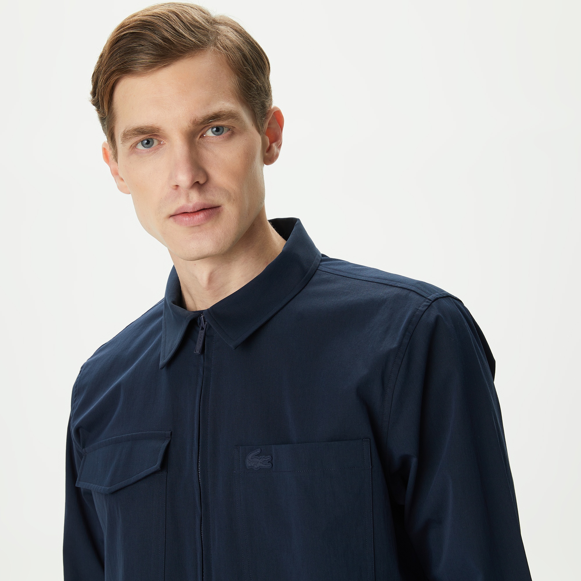 Lacoste Erkek Relaxed Fit Lacivert Gömlek