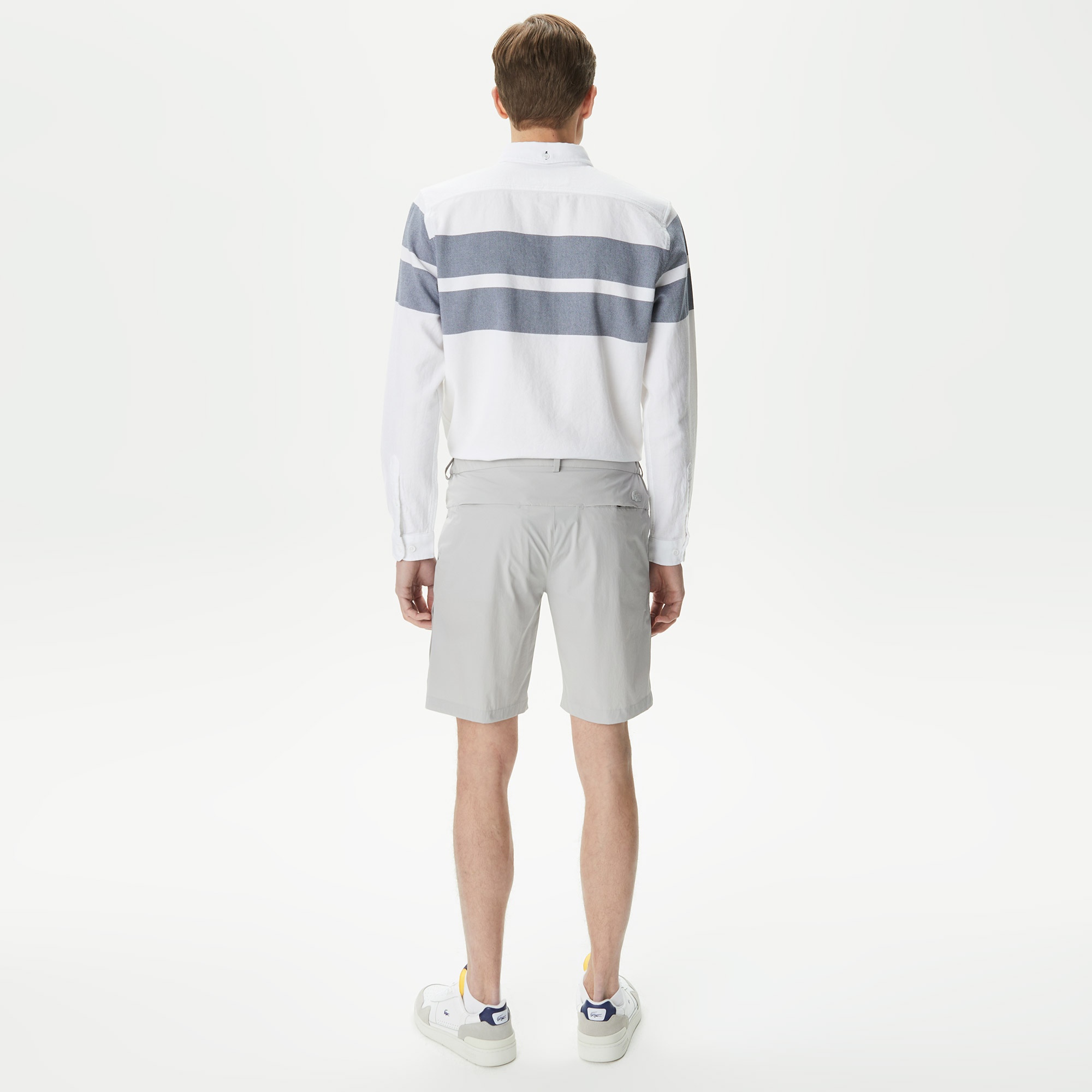 Lacoste Erkek Slim Fit Gri Bermuda