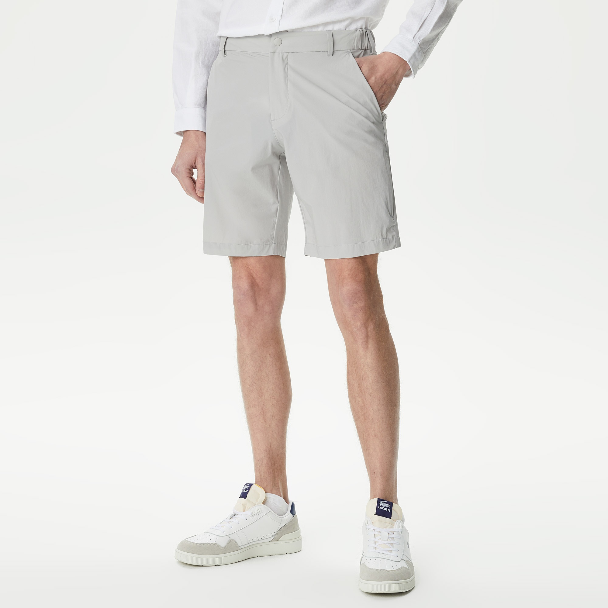 Lacoste Erkek Slim Fit Gri Bermuda