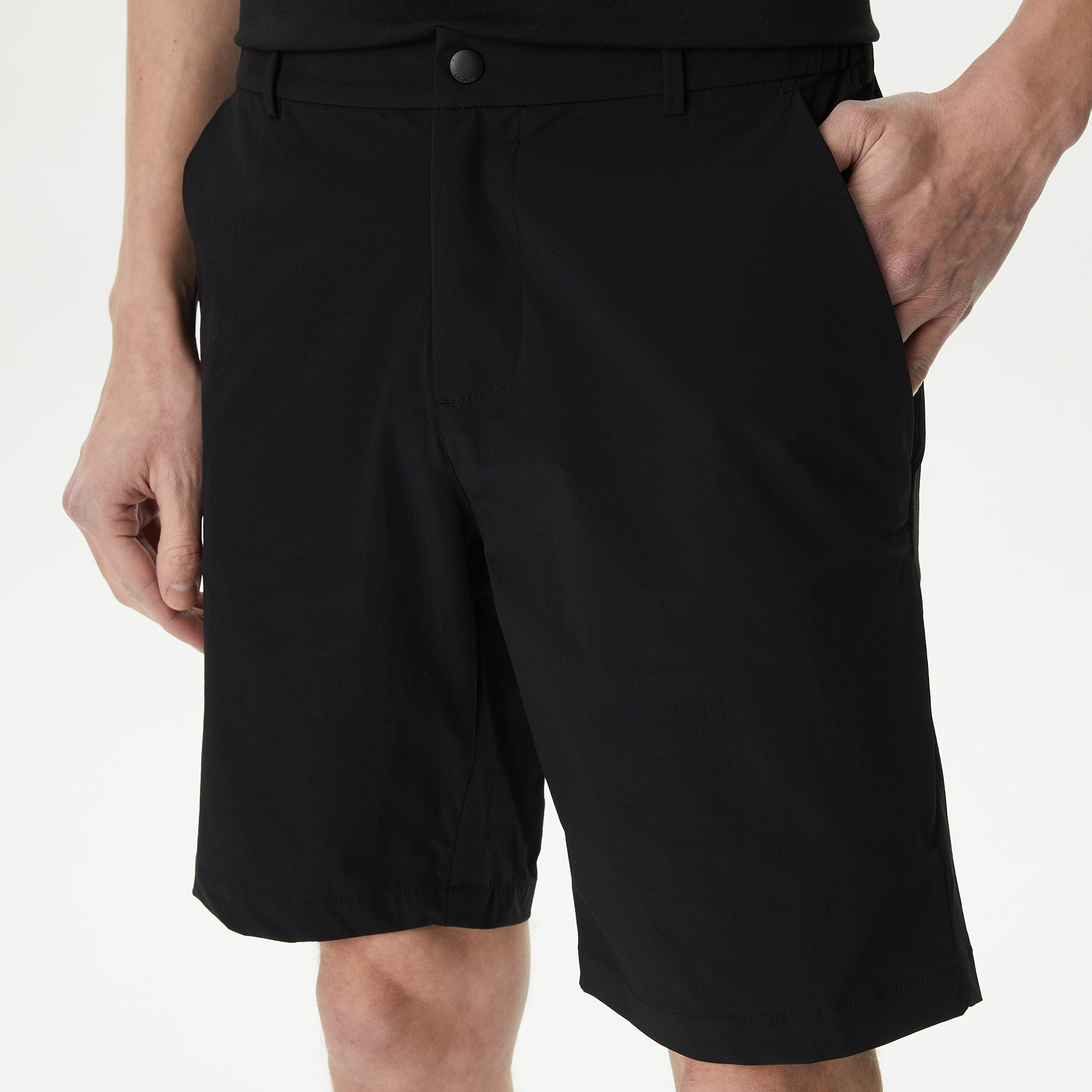 Lacoste Erkek Slim Fit Siyah Bermuda