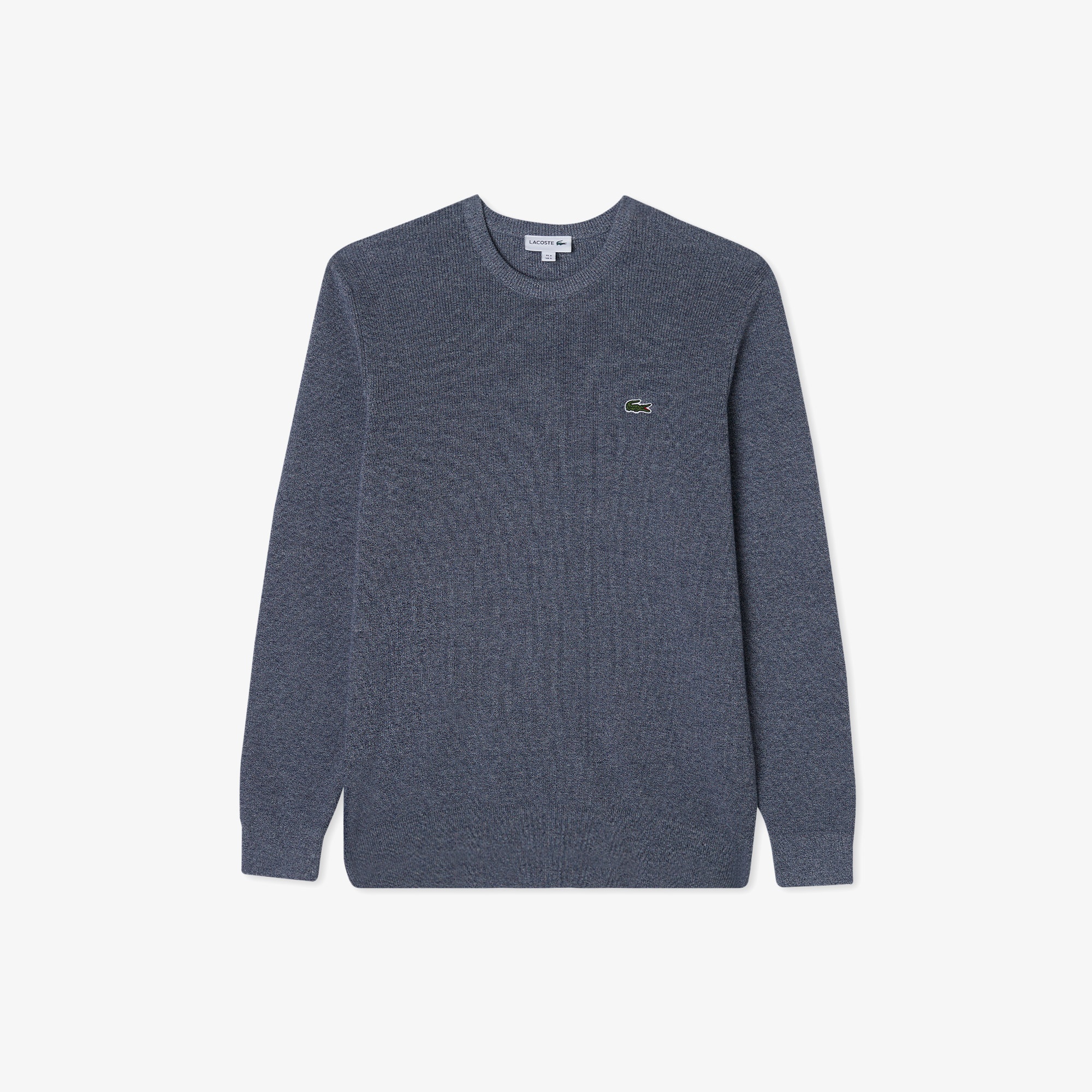 Lacoste Erkek Regular Fit Bisiklet Yaka Gri Kazak