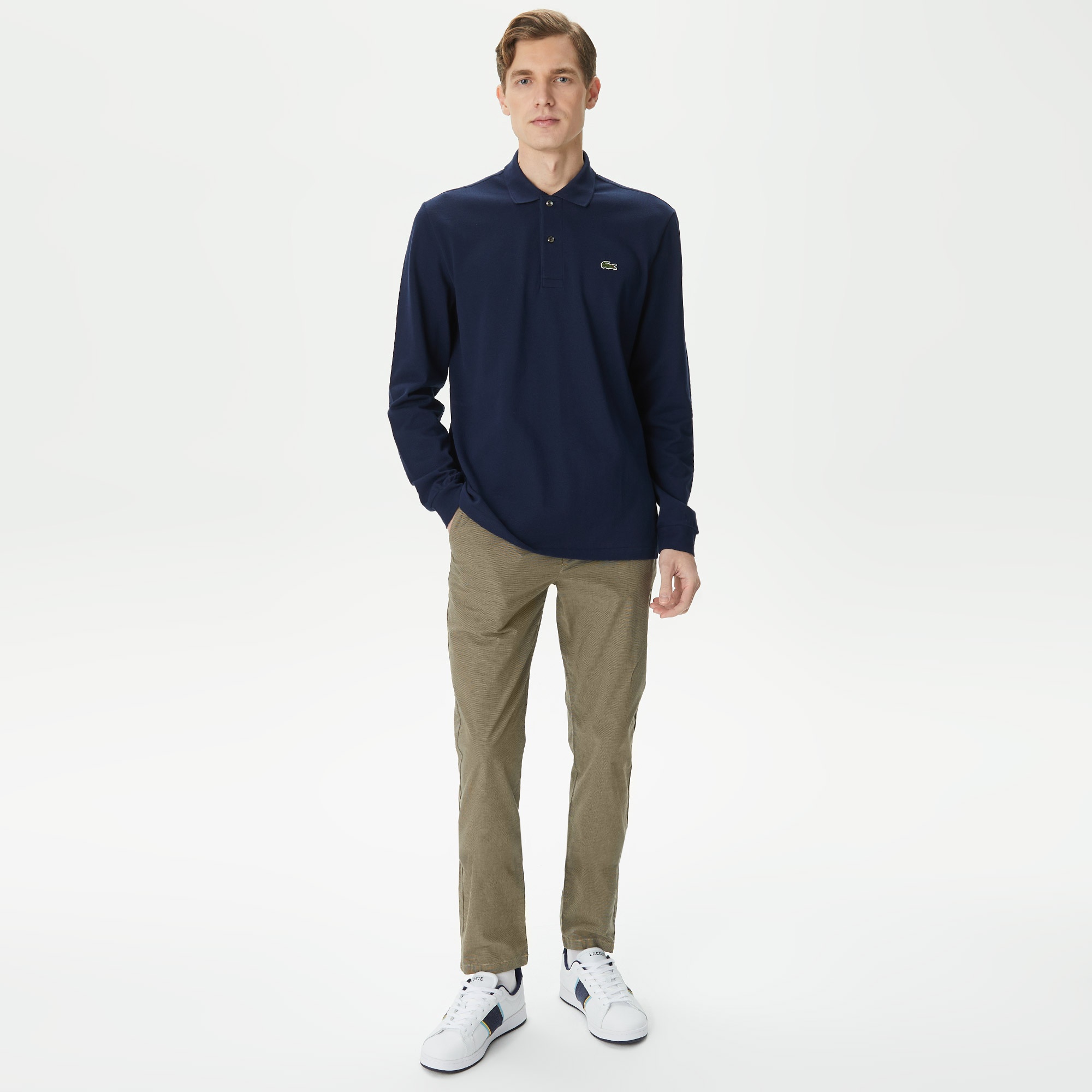 Lacoste Erkek Slim Fit Chino Bej Pantolon