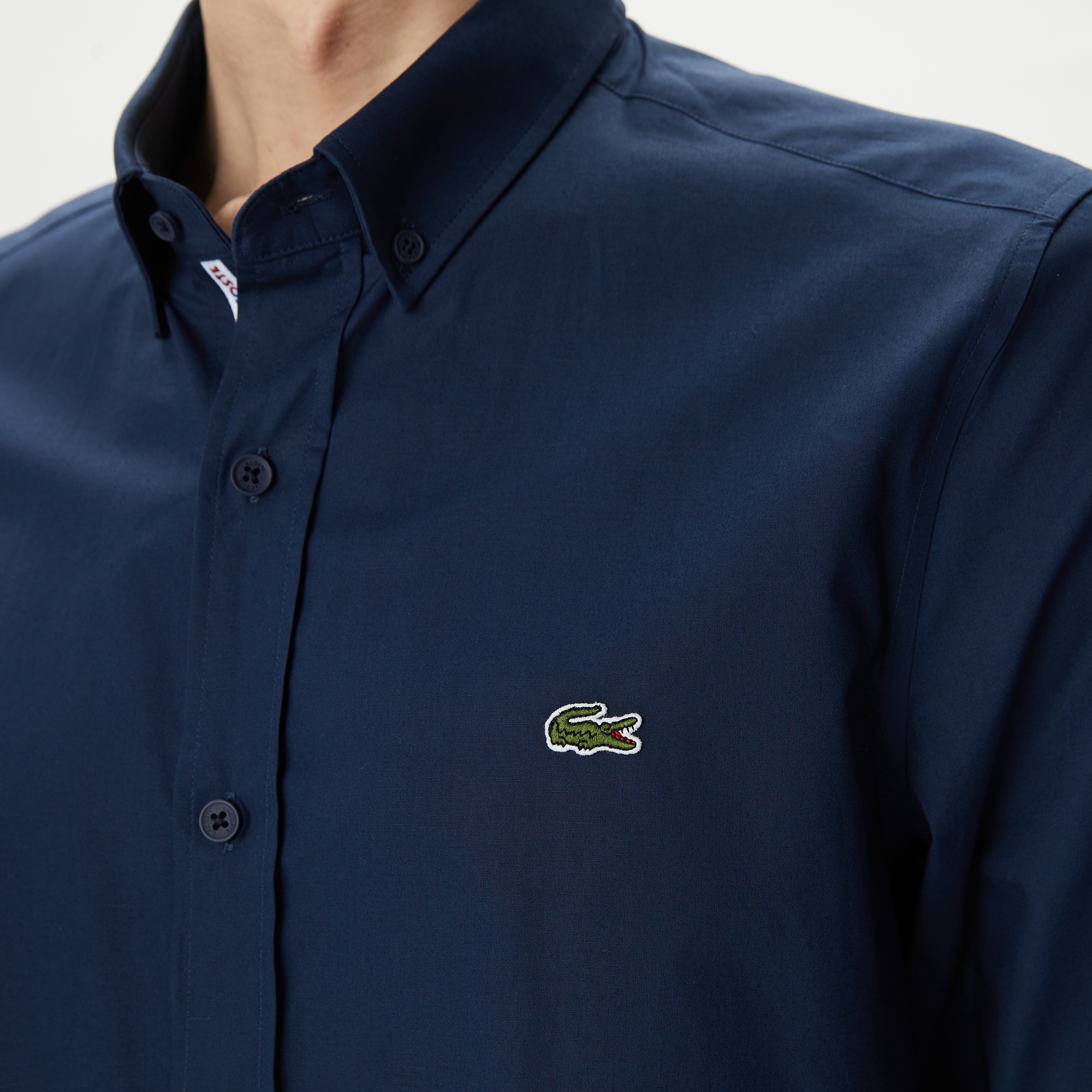 Lacoste Erkek Slim Fit Lacivert Gömlek