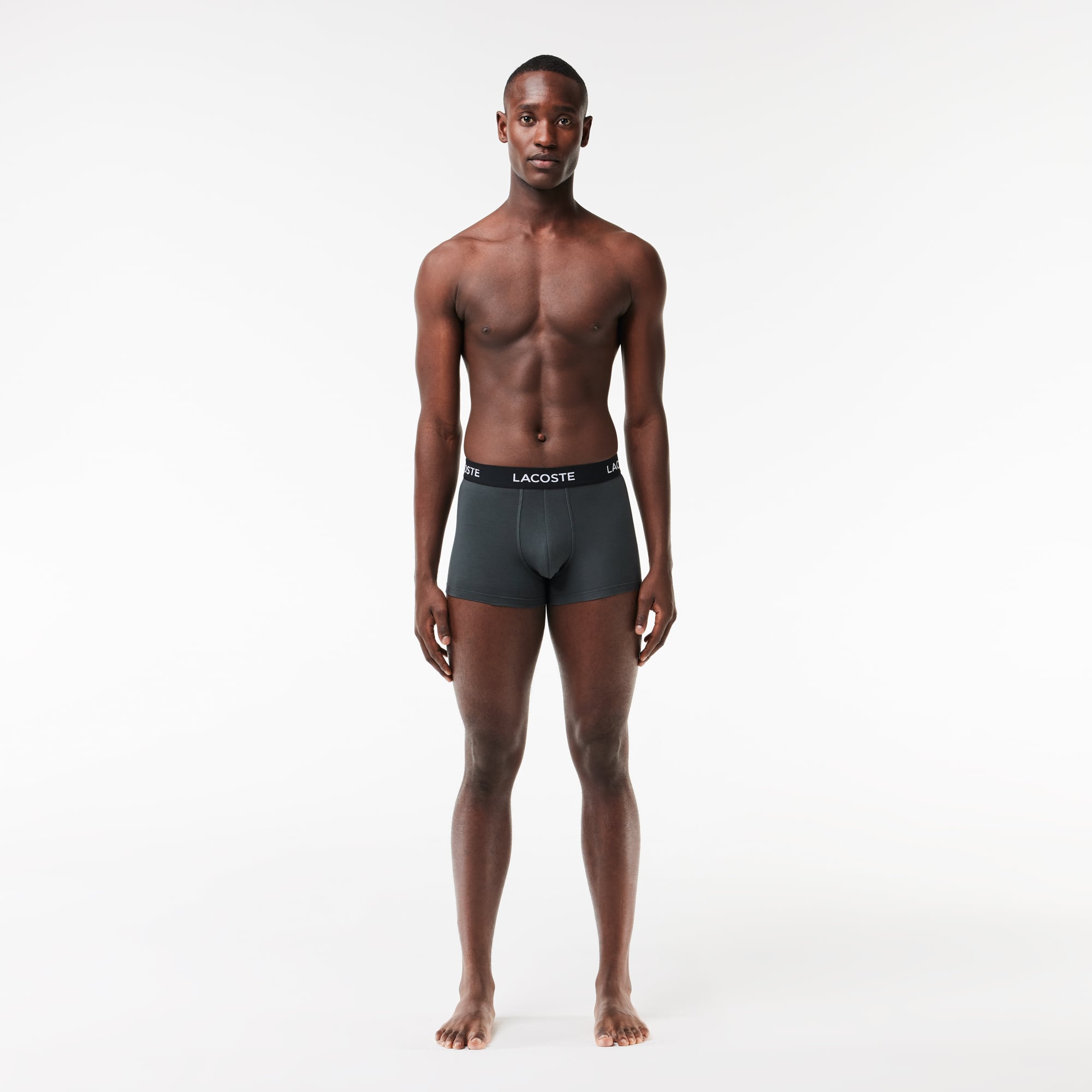 Lacoste Erkek Regular Fit Koyu Gri Boxer