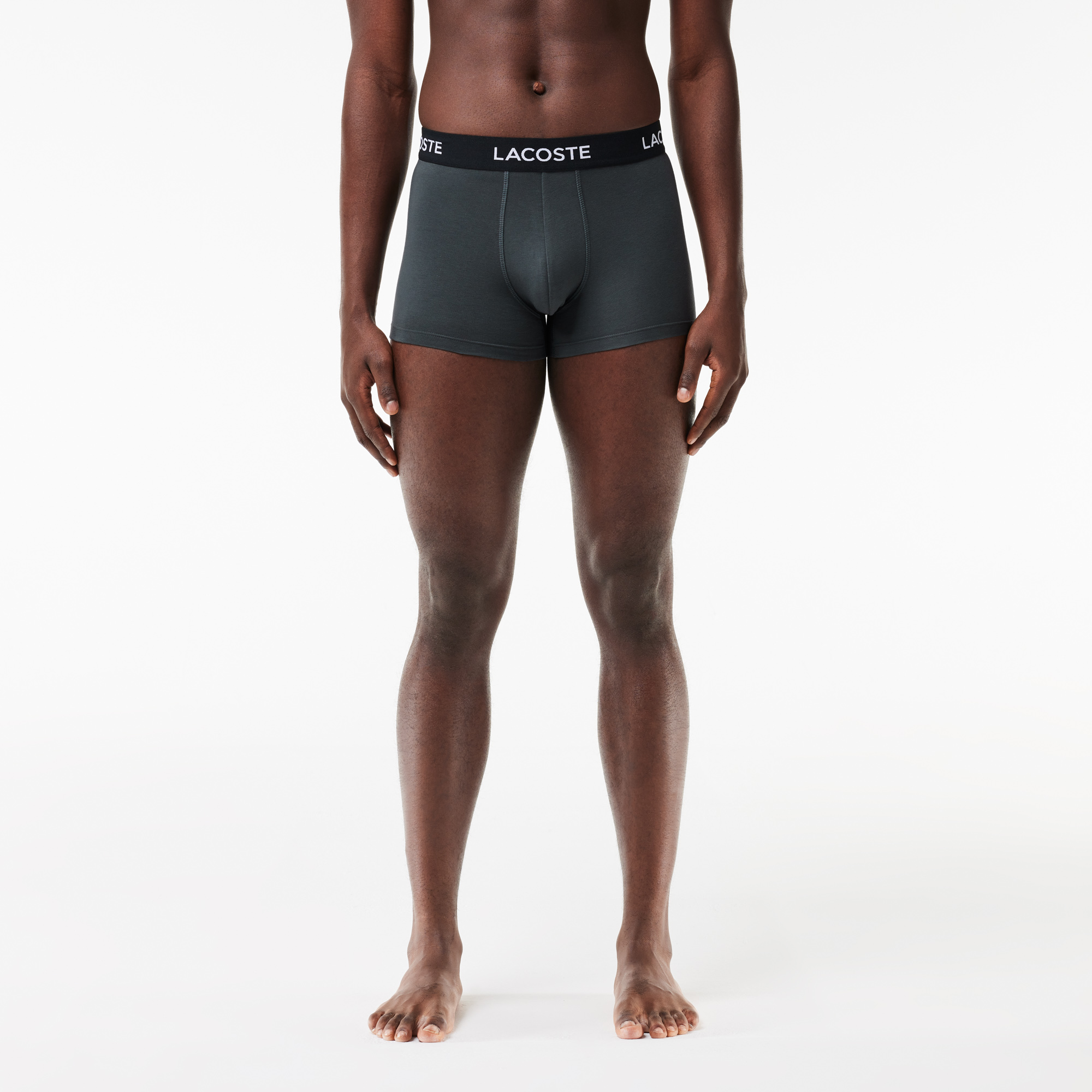 Lacoste Erkek Regular Fit Koyu Gri Boxer görsel 2