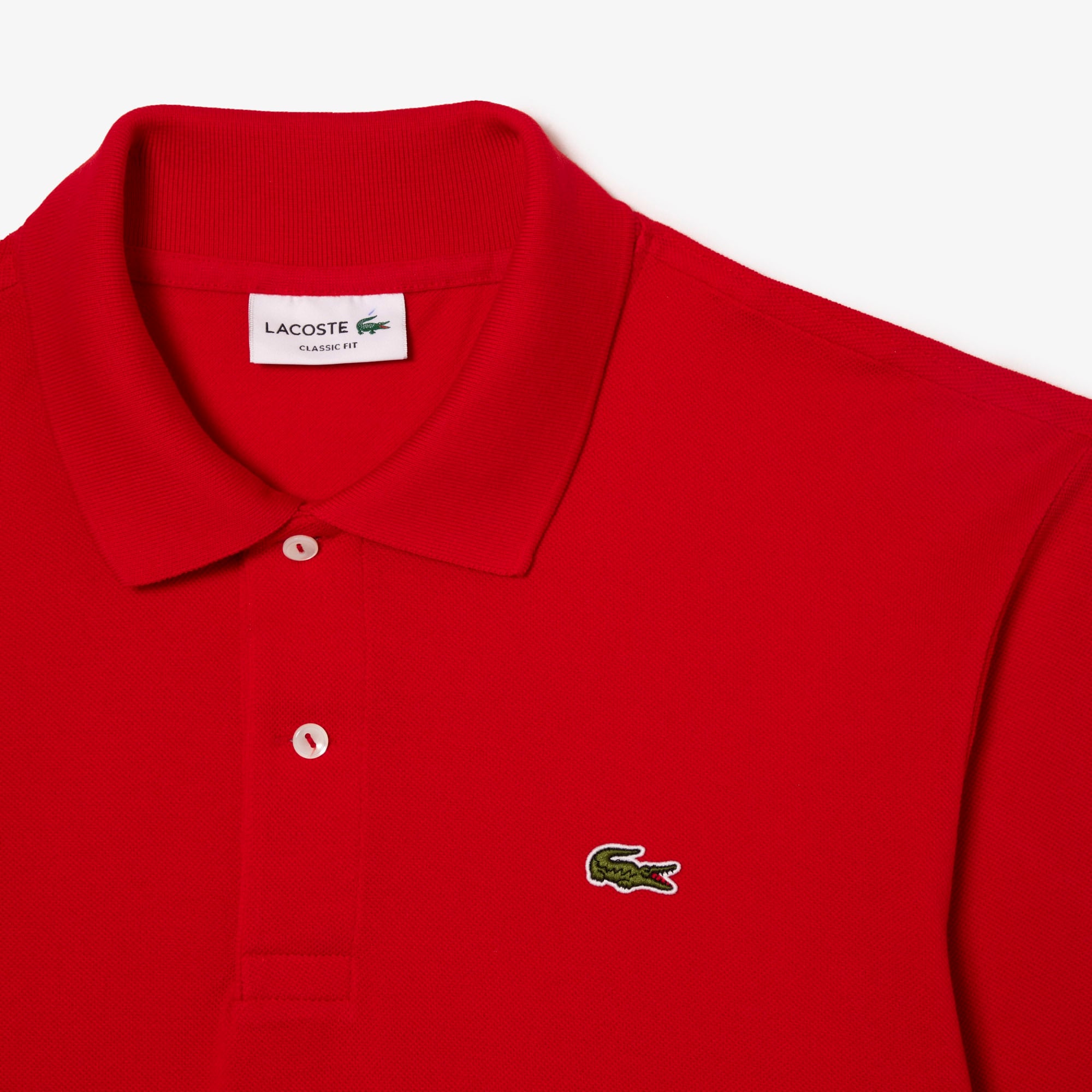 Lacoste Erkek Classic Fit Uzun Kollu L.12.12 Kırmızı Polo