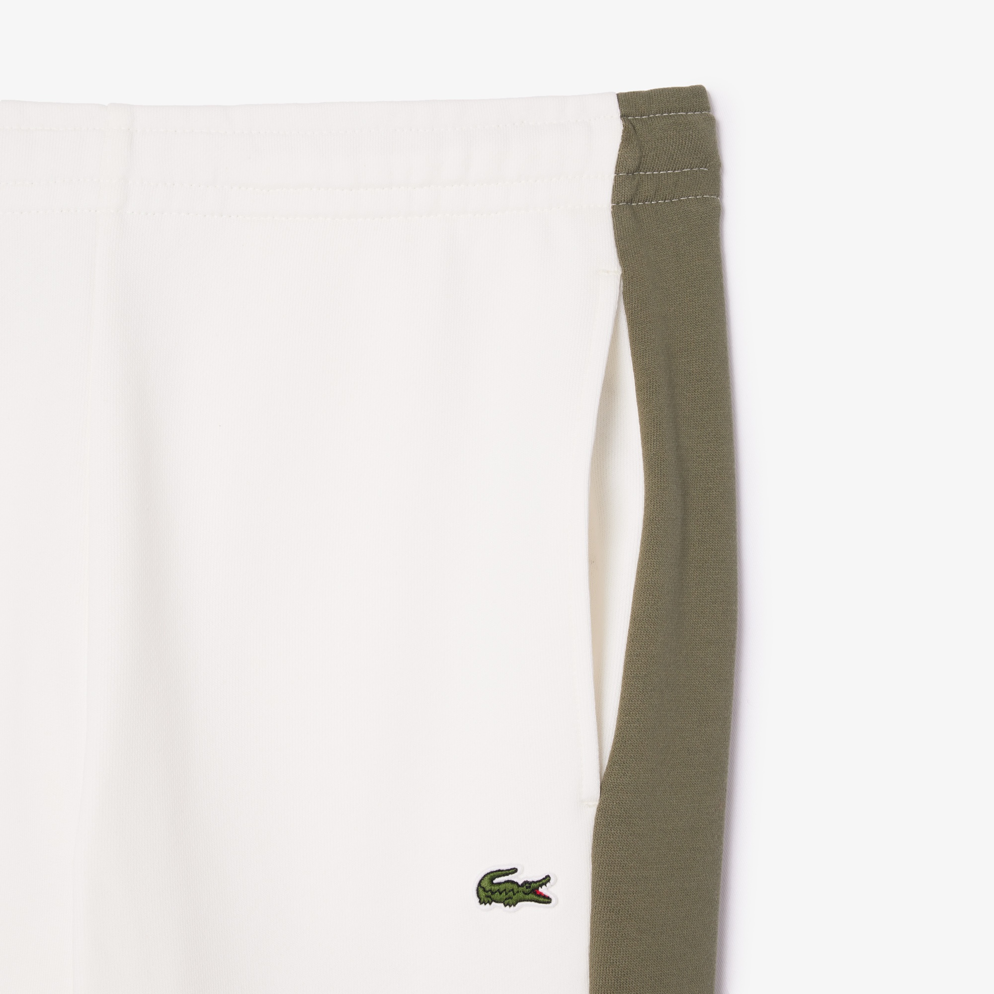 Lacoste Erkek Tapered Fit Renk Bloklu Krem Eşofman Altı