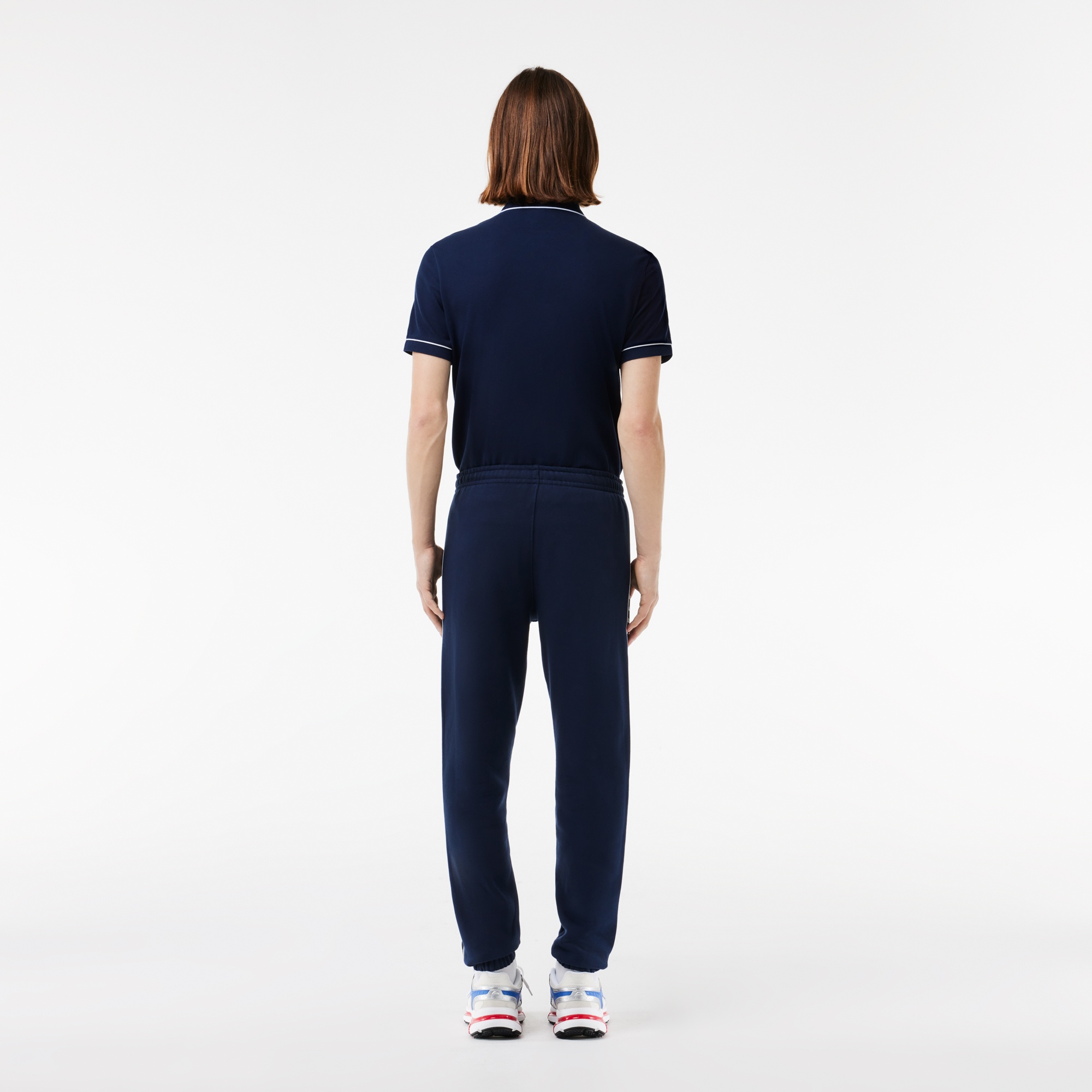Lacoste Erkek Tapered Fit Baskılı Lacivert Eşofman Altı