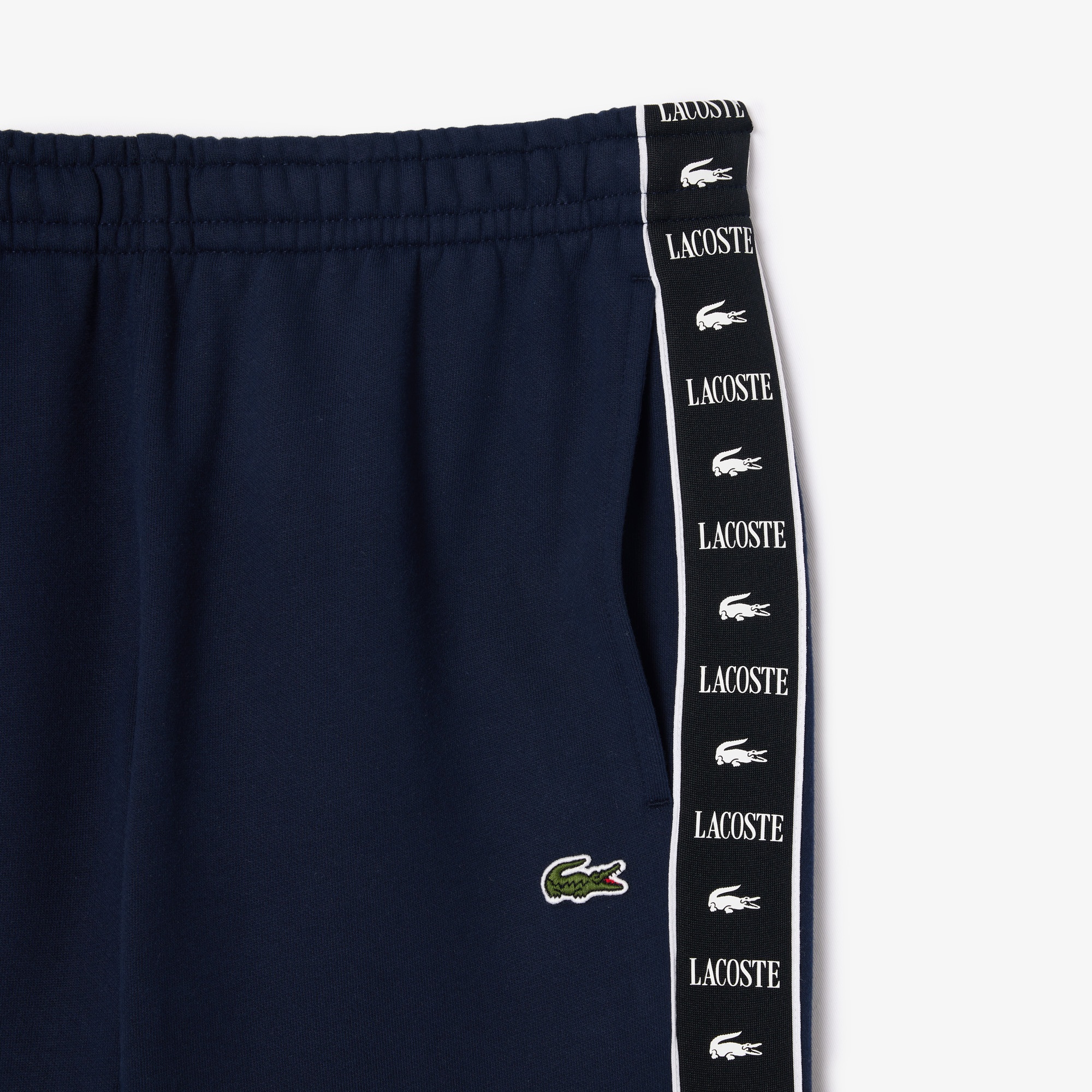 Lacoste Erkek Tapered Fit Baskılı Lacivert Eşofman Altı
