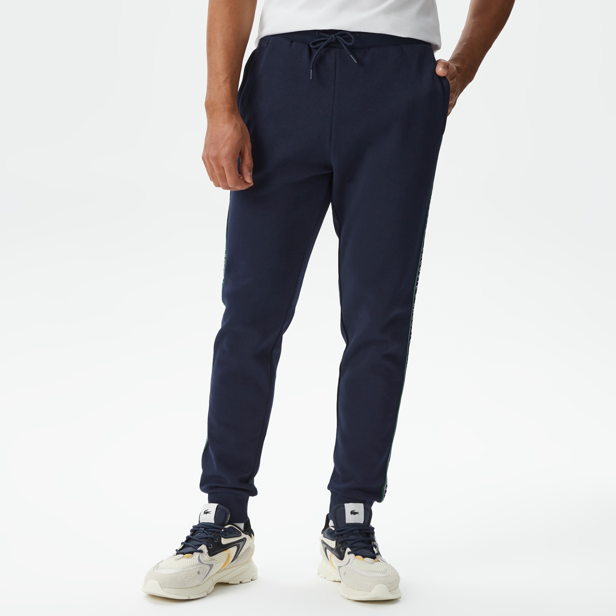 Lacoste Erkek Regular Fit Baskılı Lacivert Eşofman Altı