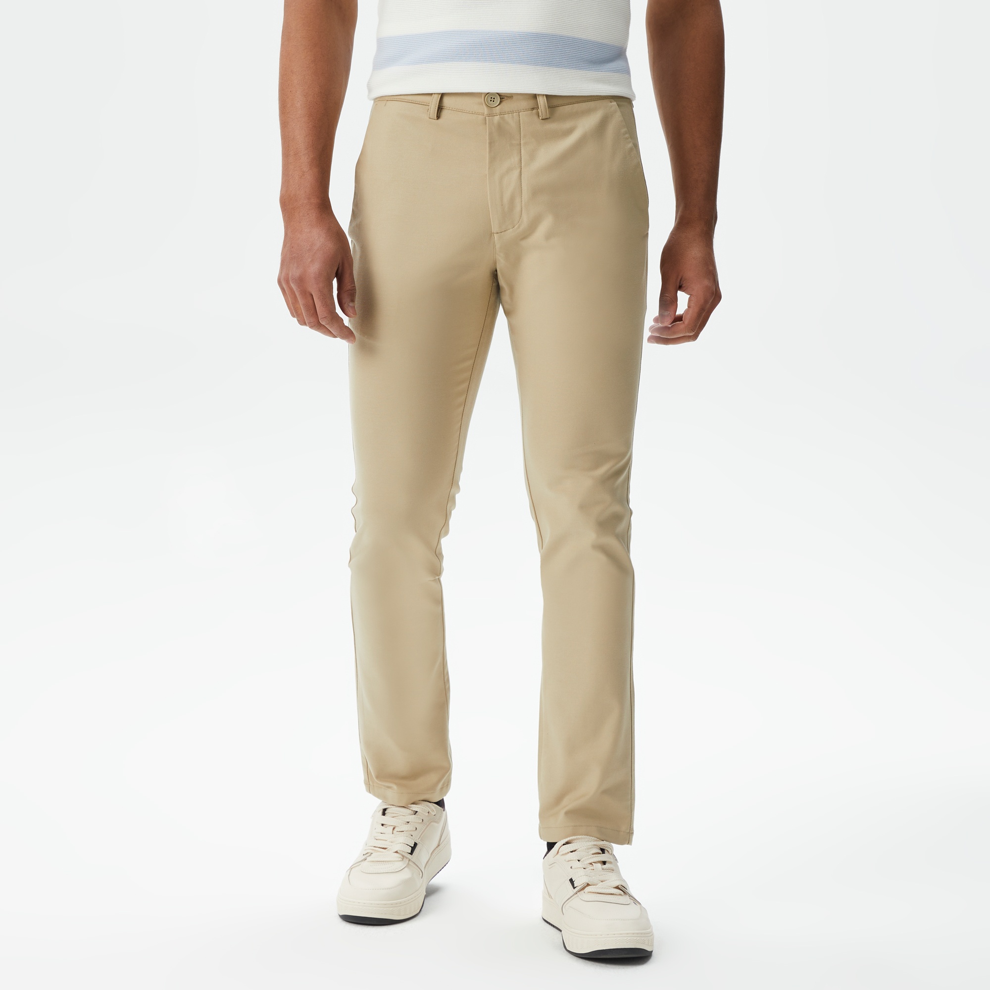Lacoste Erkek Slim Fit Chino Bej Pantolon