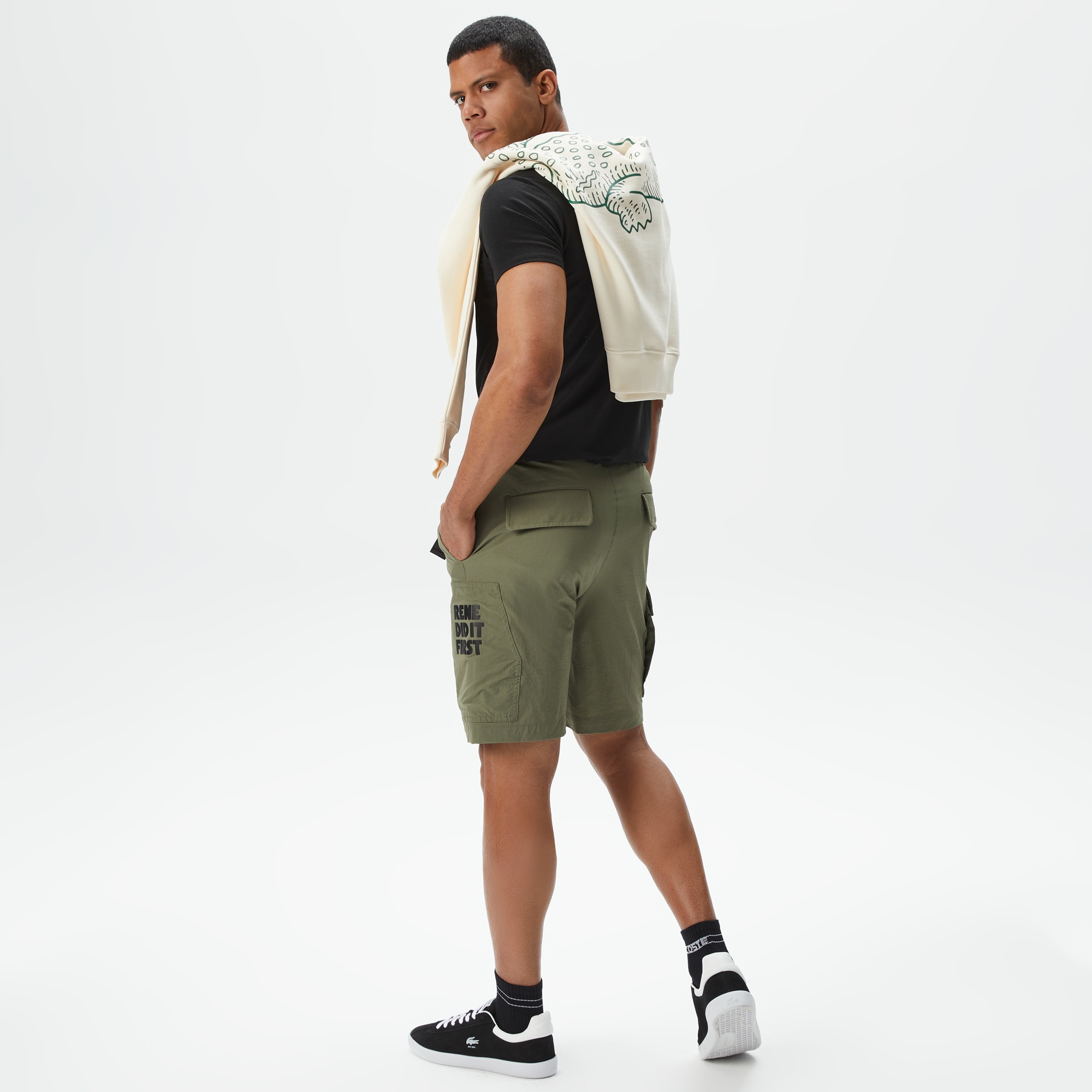 Lacoste Erkek Relaxed Fit Haki Bermuda