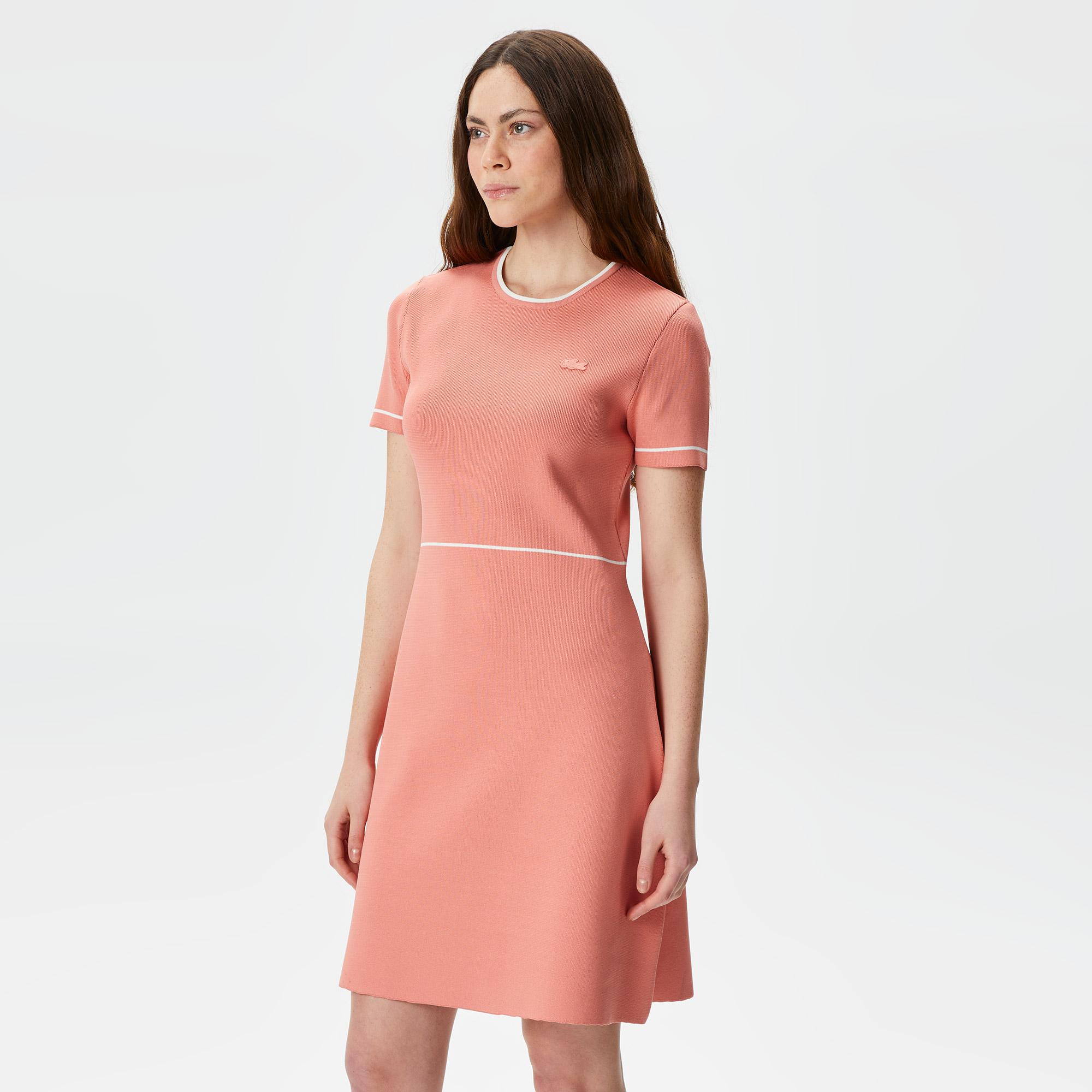 Lacoste Kadın Flare Fit Pembe Elbise