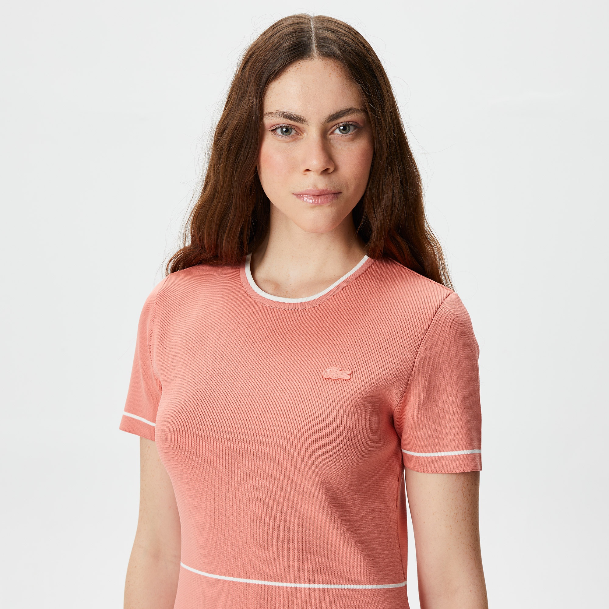 Lacoste Kadın Flare Fit Pembe Elbise