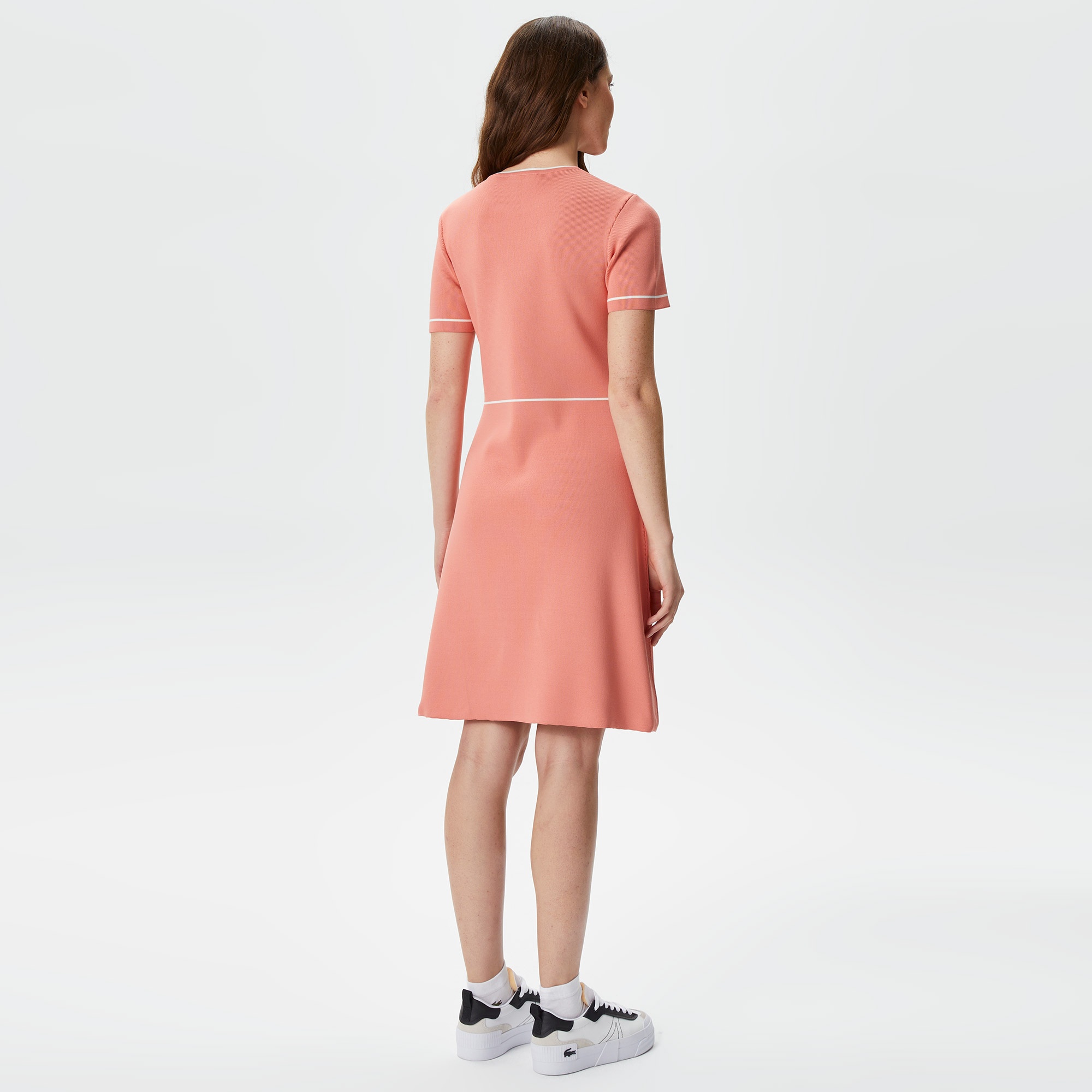 Lacoste Kadın Flare Fit Pembe Elbise