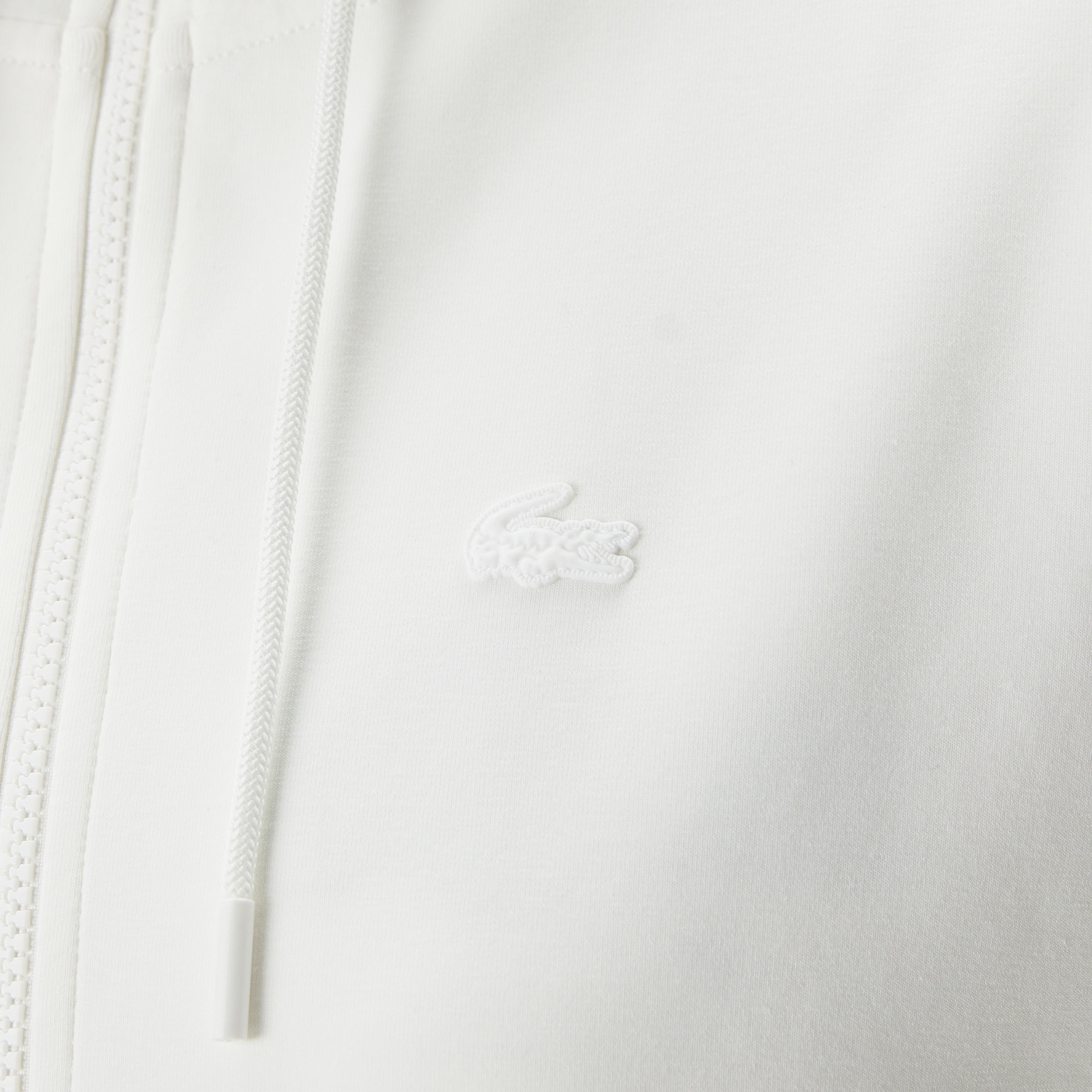 Lacoste Kadın Regular Fit Kapüşonlu Beyaz Sweatshirt