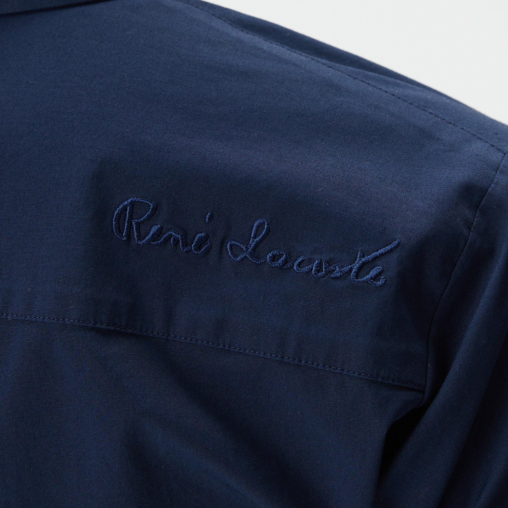 Lacoste Kadın Slim Fit Lacivert Gömlek