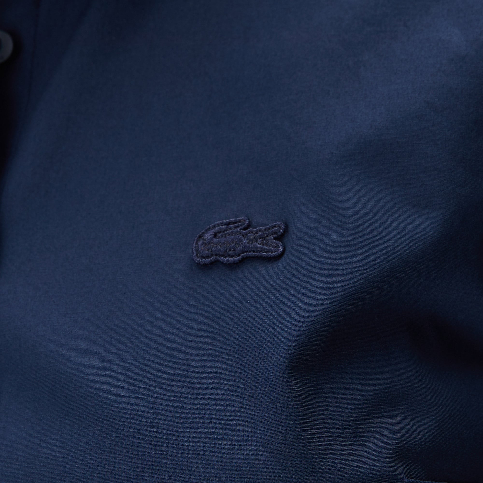 Lacoste Kadın Slim Fit Lacivert Gömlek