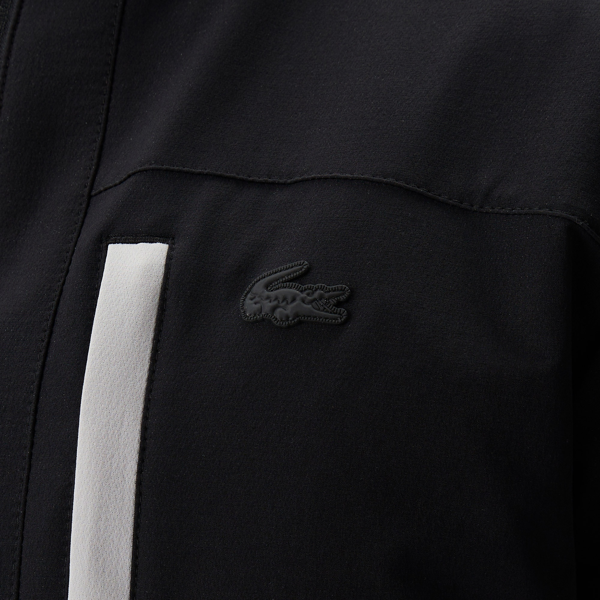 Lacoste Erkek Kapüşonlu Siyah Mont