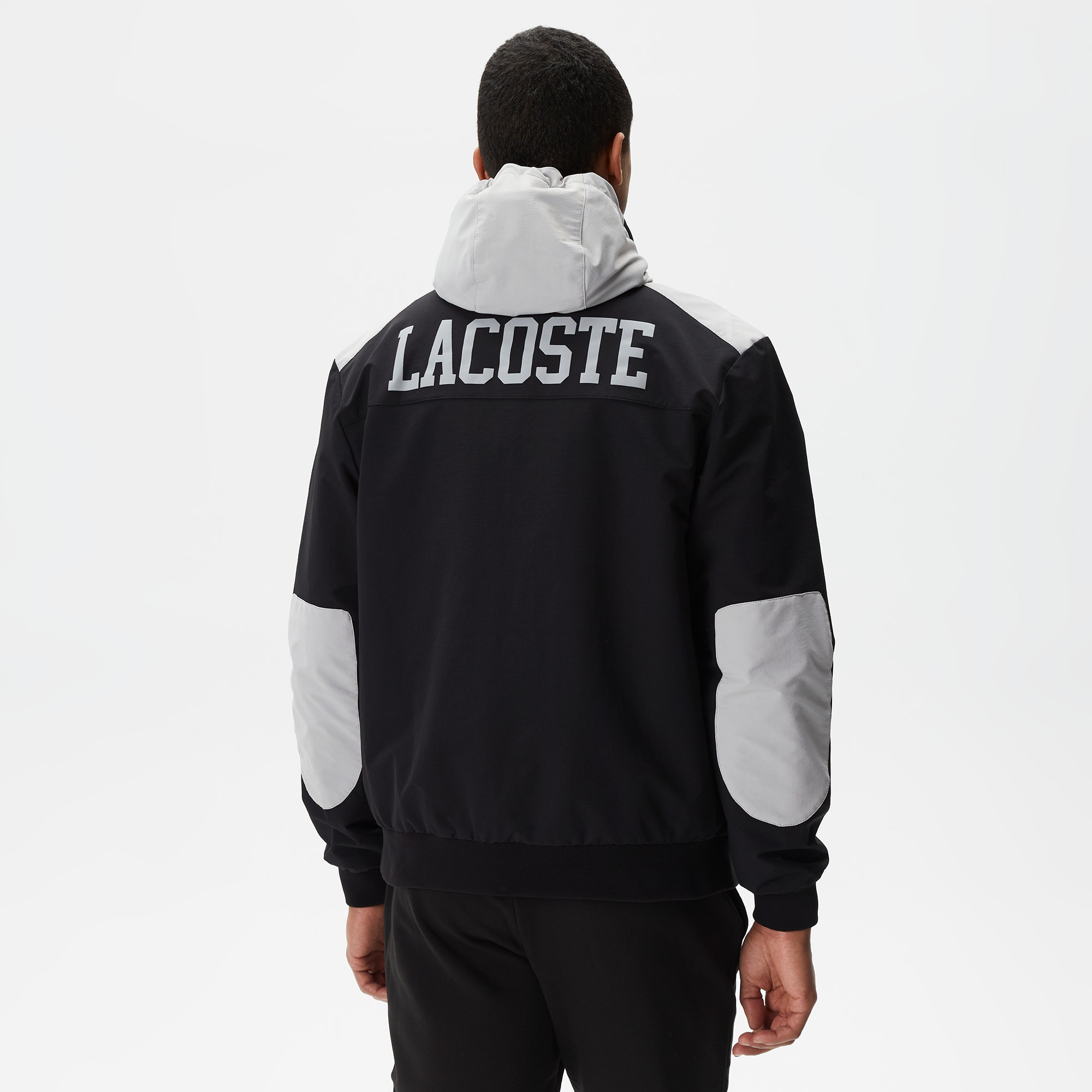 Lacoste Erkek Kapüşonlu Siyah Mont
