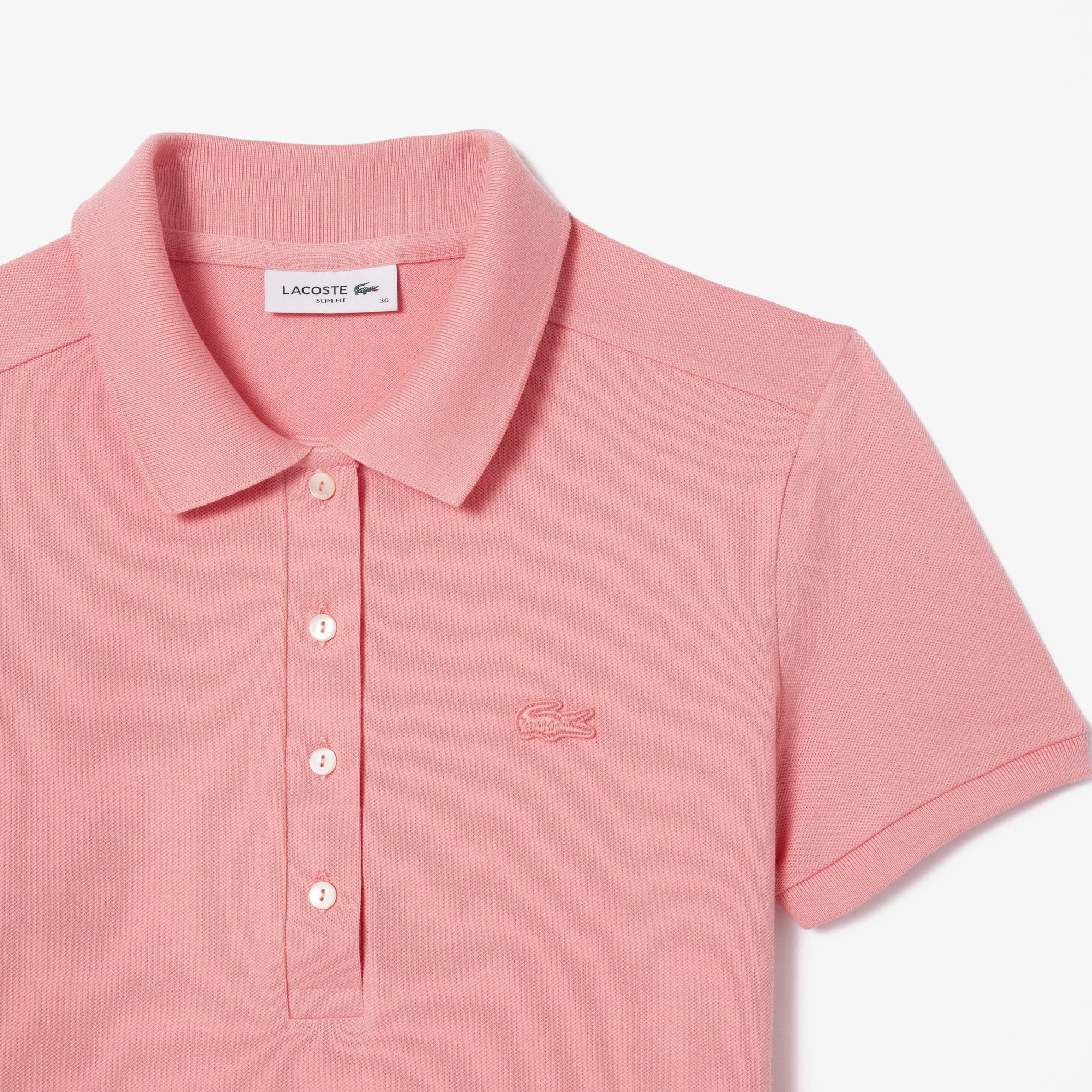 Lacoste Kadın Slim Fit Pembe Polo