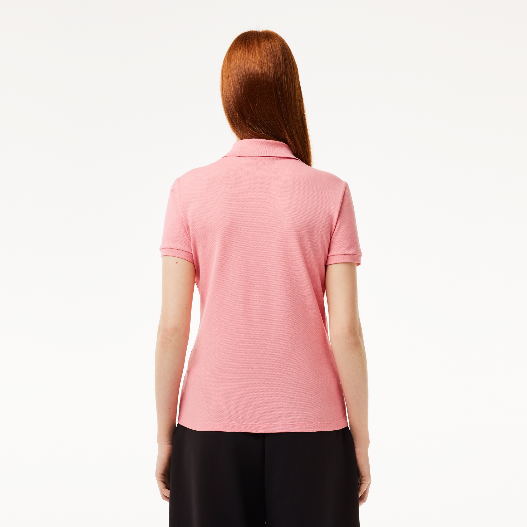 Lacoste Kadın Slim Fit Pembe Polo