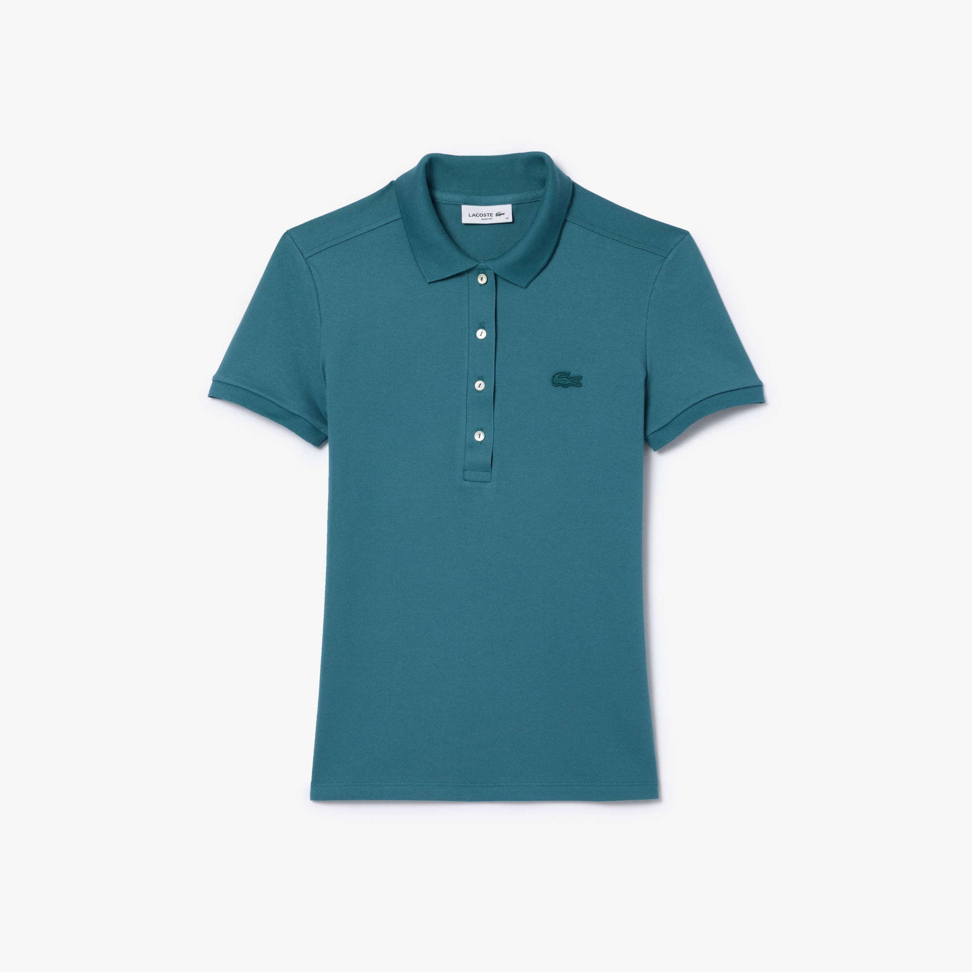 Lacoste Kadın Slim Fit Mavi Polo