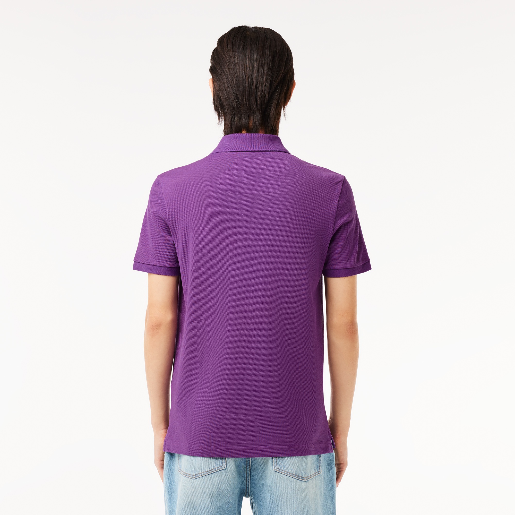 Lacoste L.12.12 Erkek Slim Fit Mor Polo