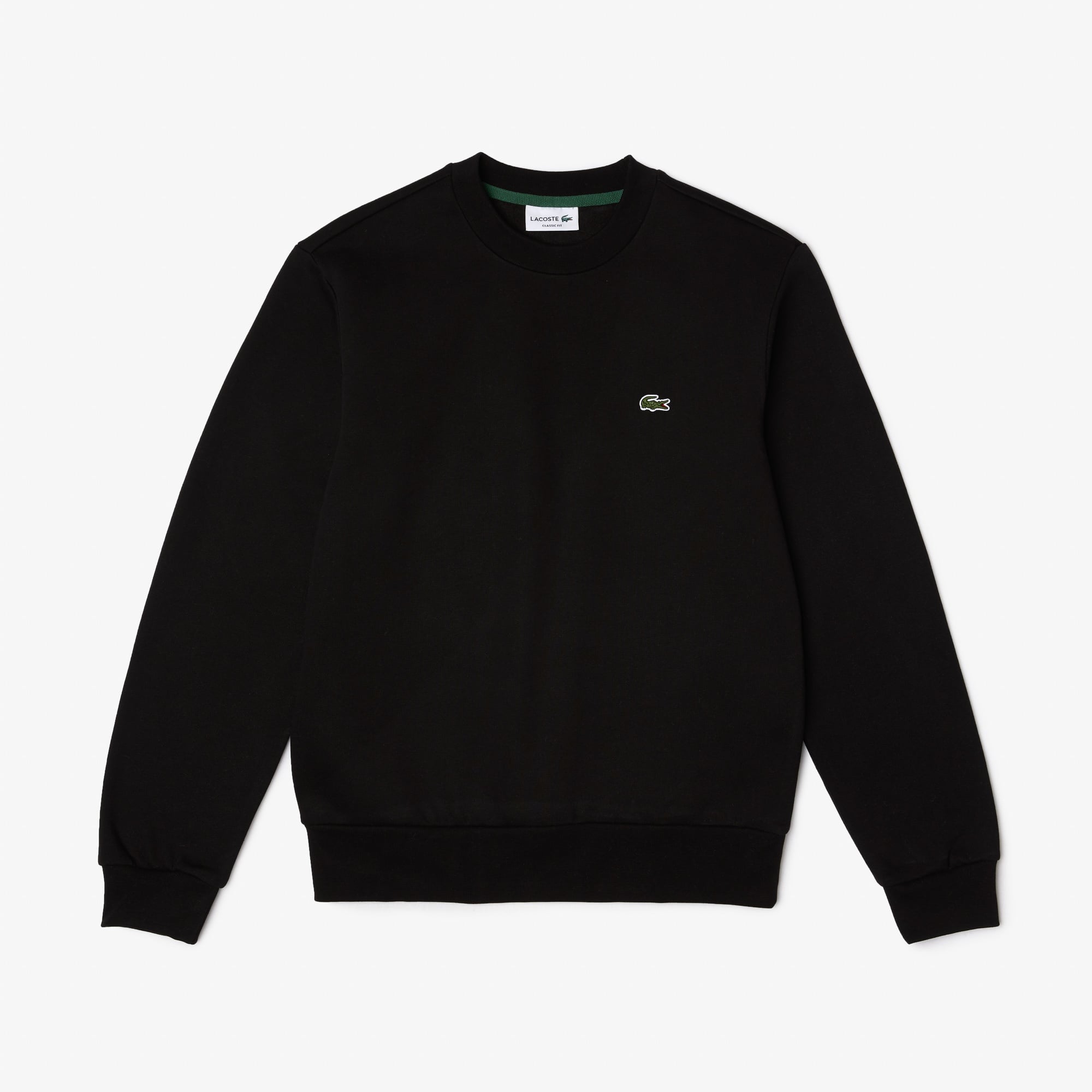 Lacoste Erkek Classic Fit Bisiklet Yaka Organik Pamuk Siyah Sweatshirt