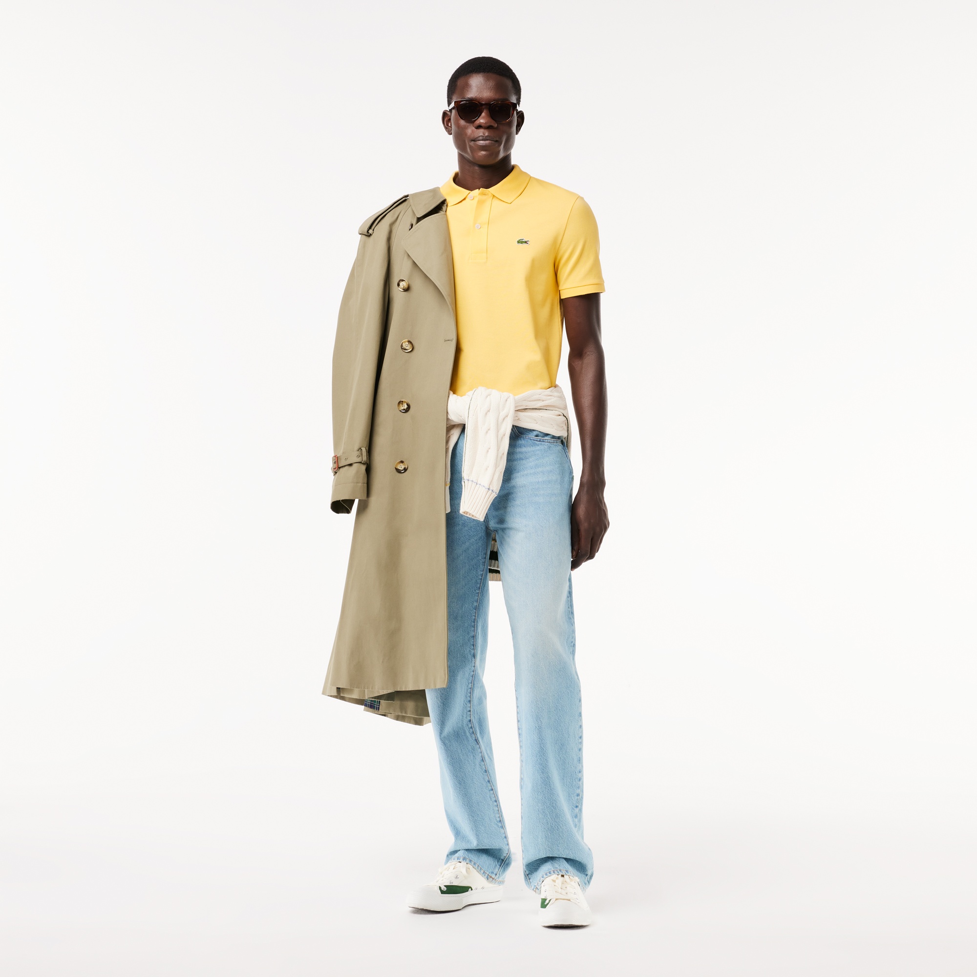 Lacoste L.12.12 Erkek Slim Fit Sarı Polo