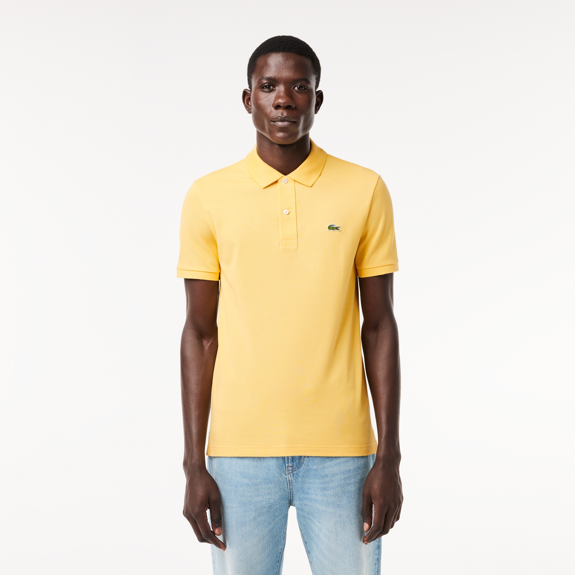 Lacoste L.12.12 Erkek Slim Fit Sarı Polo