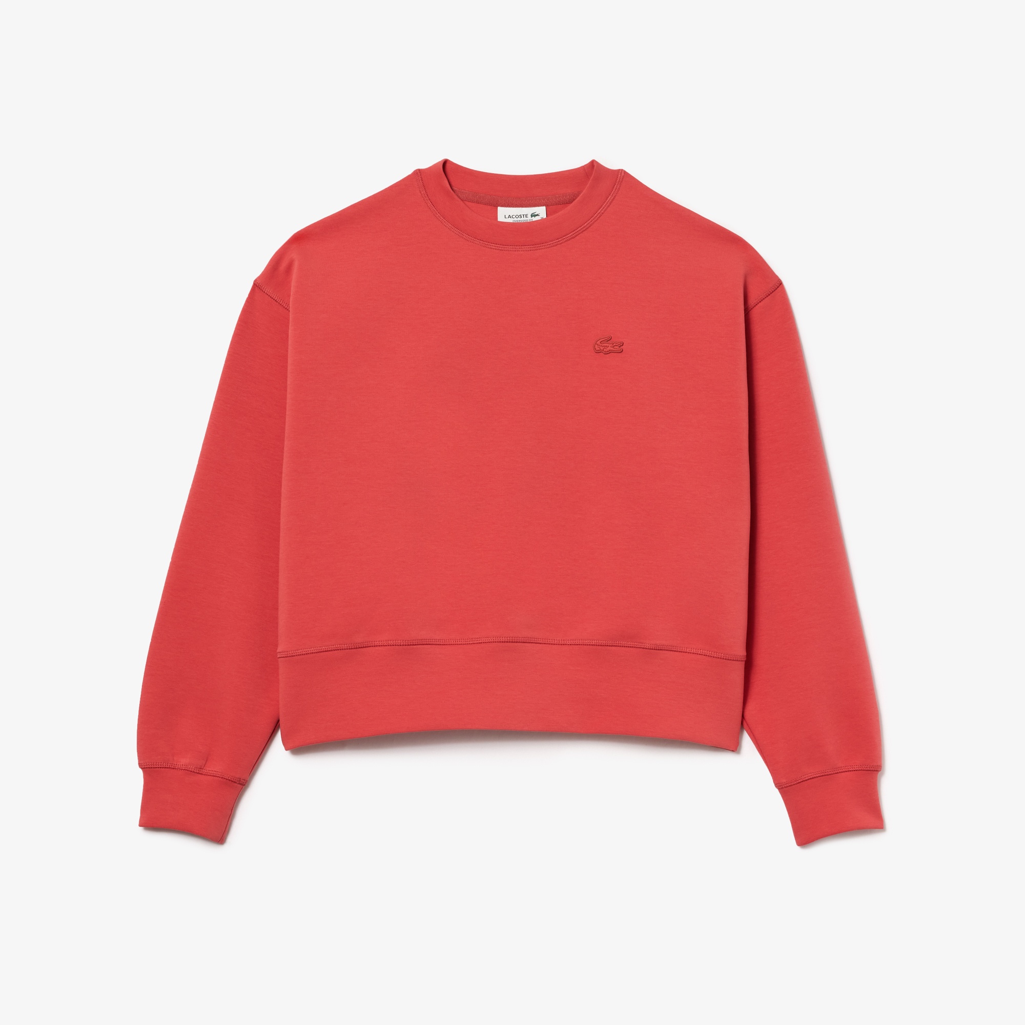 Lacoste Kadın Bisiklet Yaka Kırmızı Sweatshirt