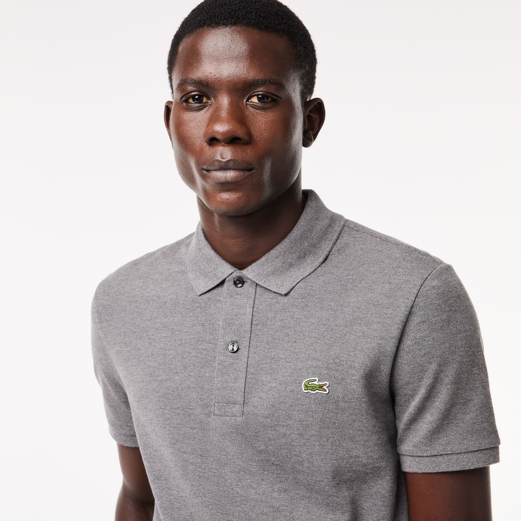 Lacoste L.12.12 Erkek Slim Fit Gri Polo