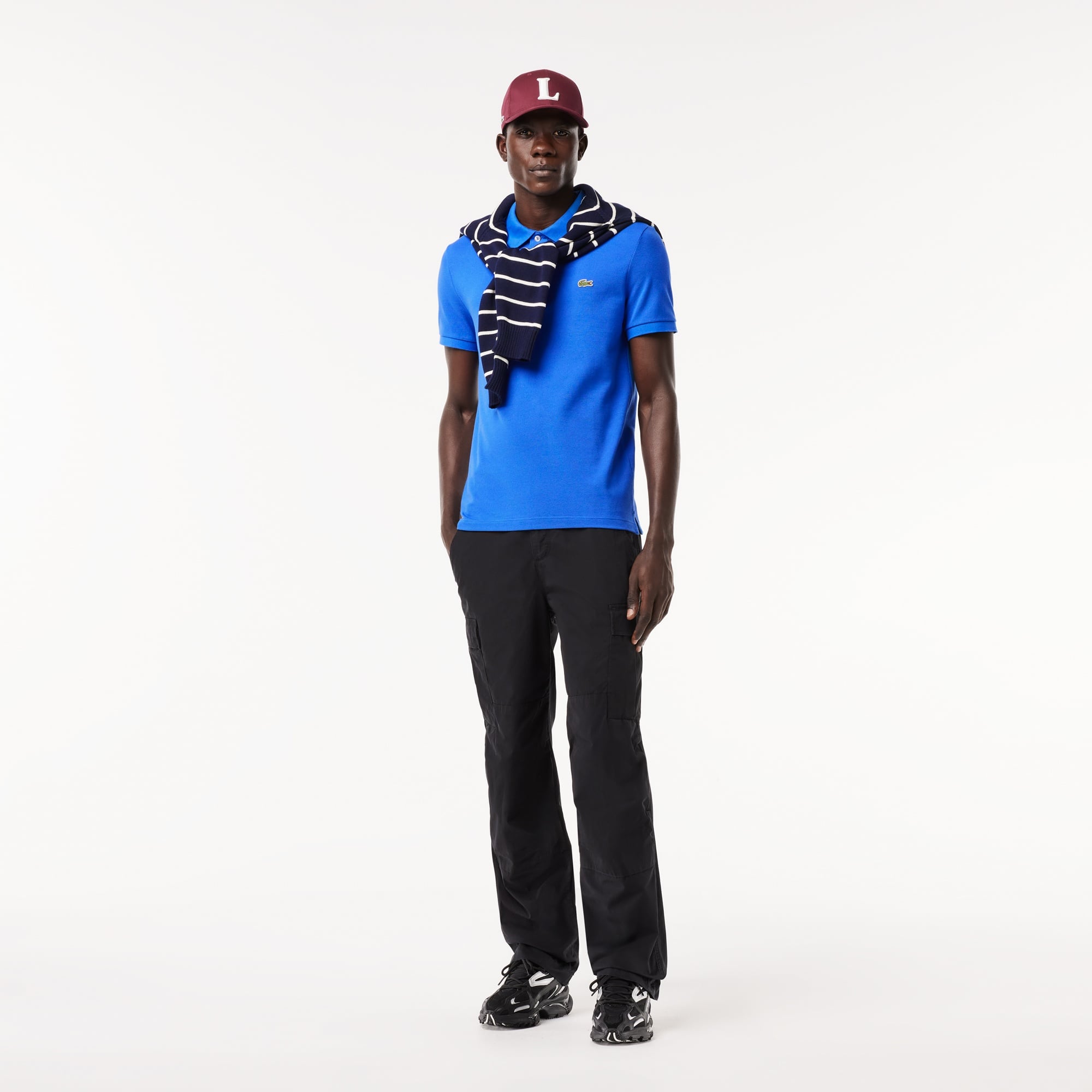 Lacoste L.12.12 Erkek Slim Fit Mavi Polo