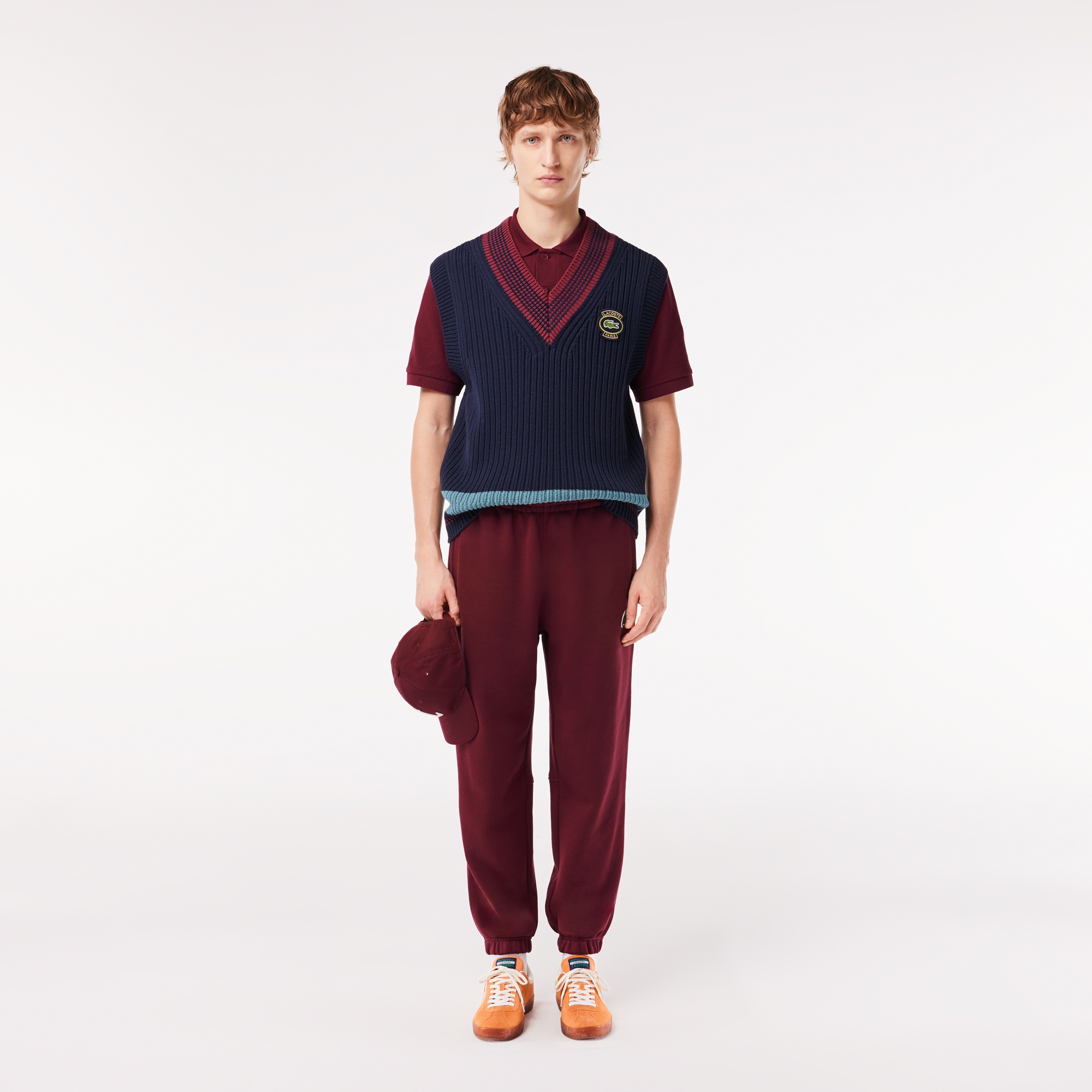 Lacoste Unisex Relaxed Fit Bordo Eşofman Altı