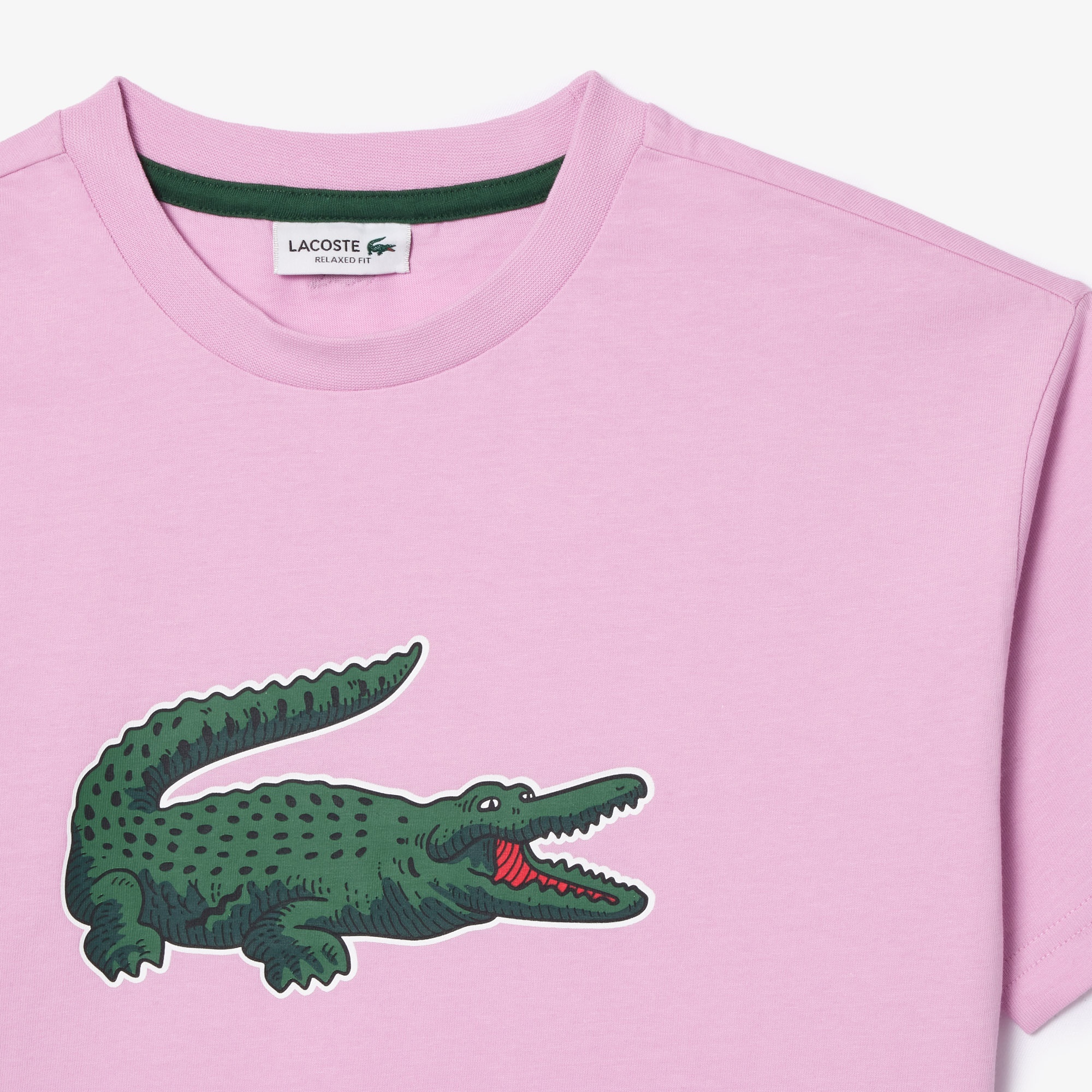 Lacoste Çocuk Baskılı Pembe T-shirt