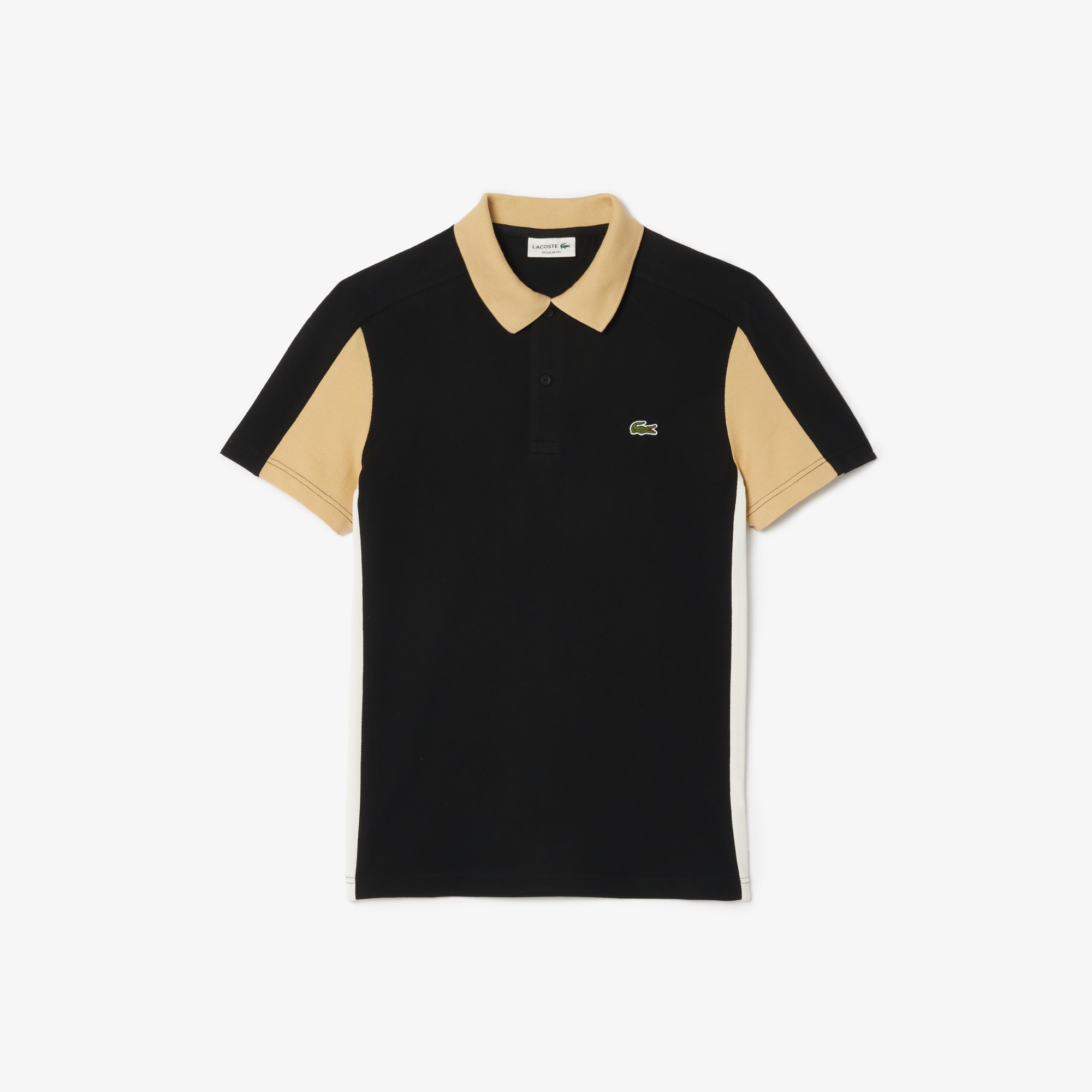 Lacoste Erkek Regular Fit Renk Bloklu Siyah Polo