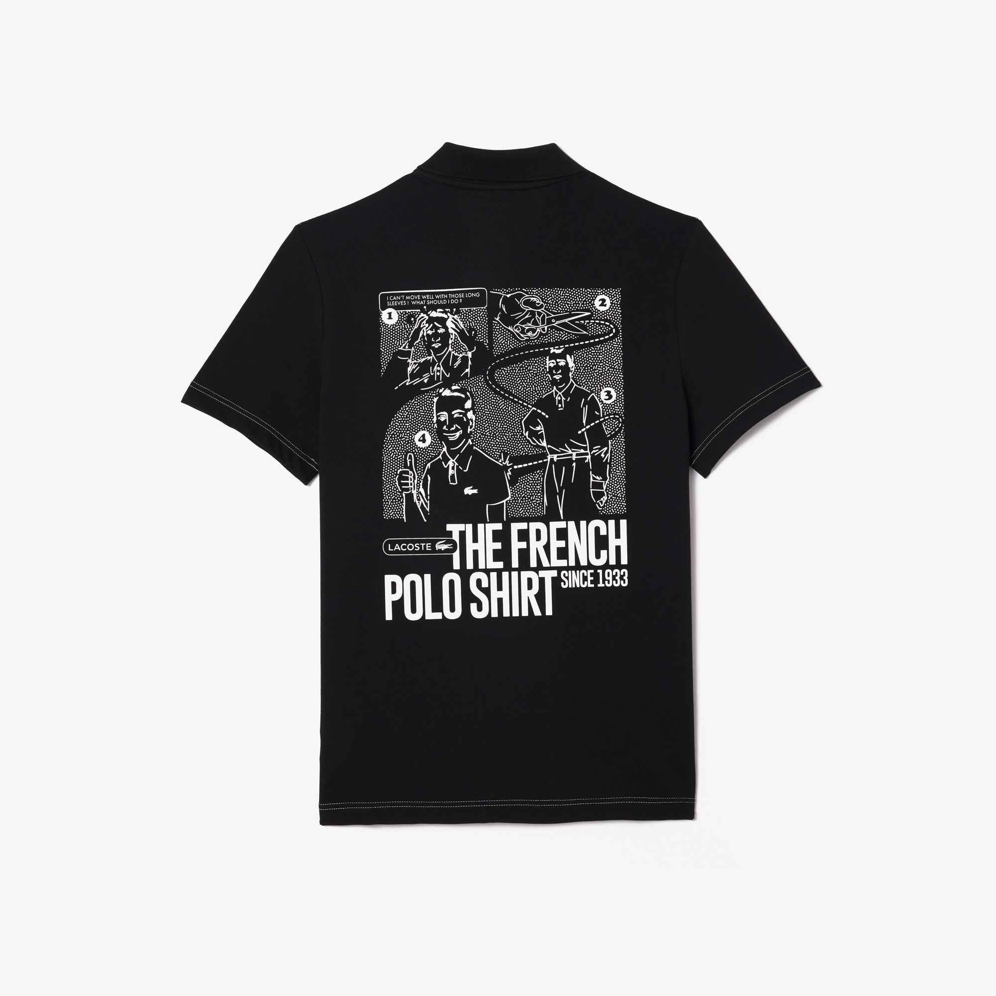 Lacoste Erkek Regular Fit Baskılı Siyah Polo