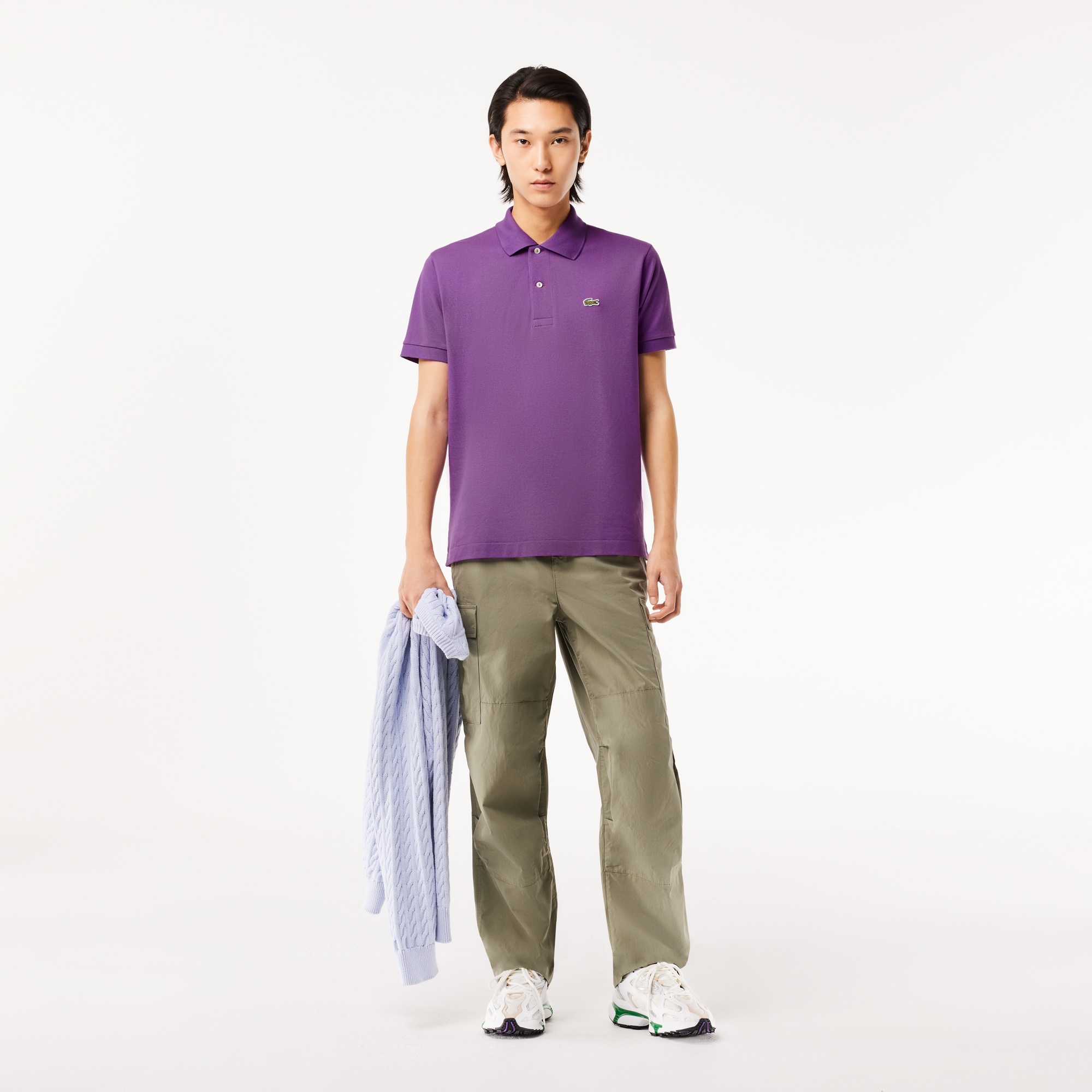 Lacoste L.12.12 Erkek Classic Fit Mor Polo