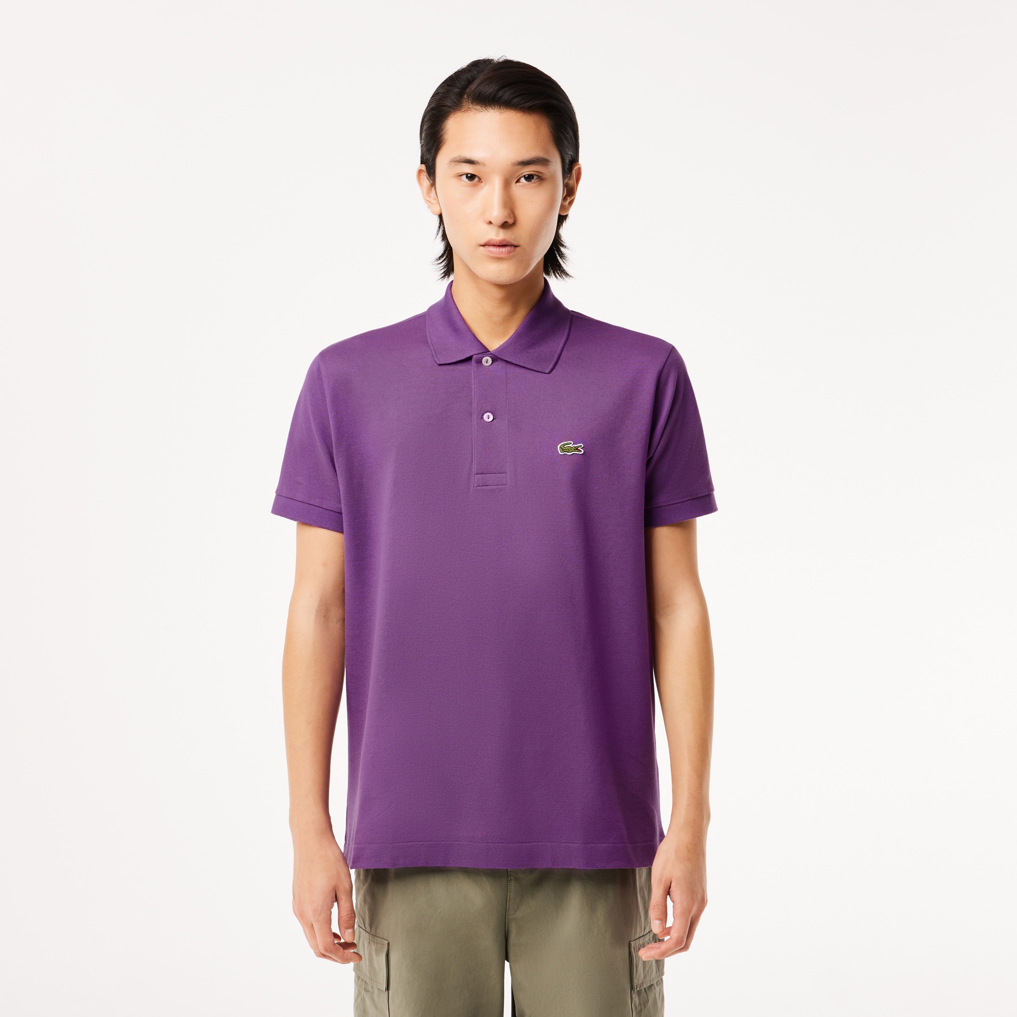 Lacoste L.12.12 Erkek Classic Fit Mor Polo
