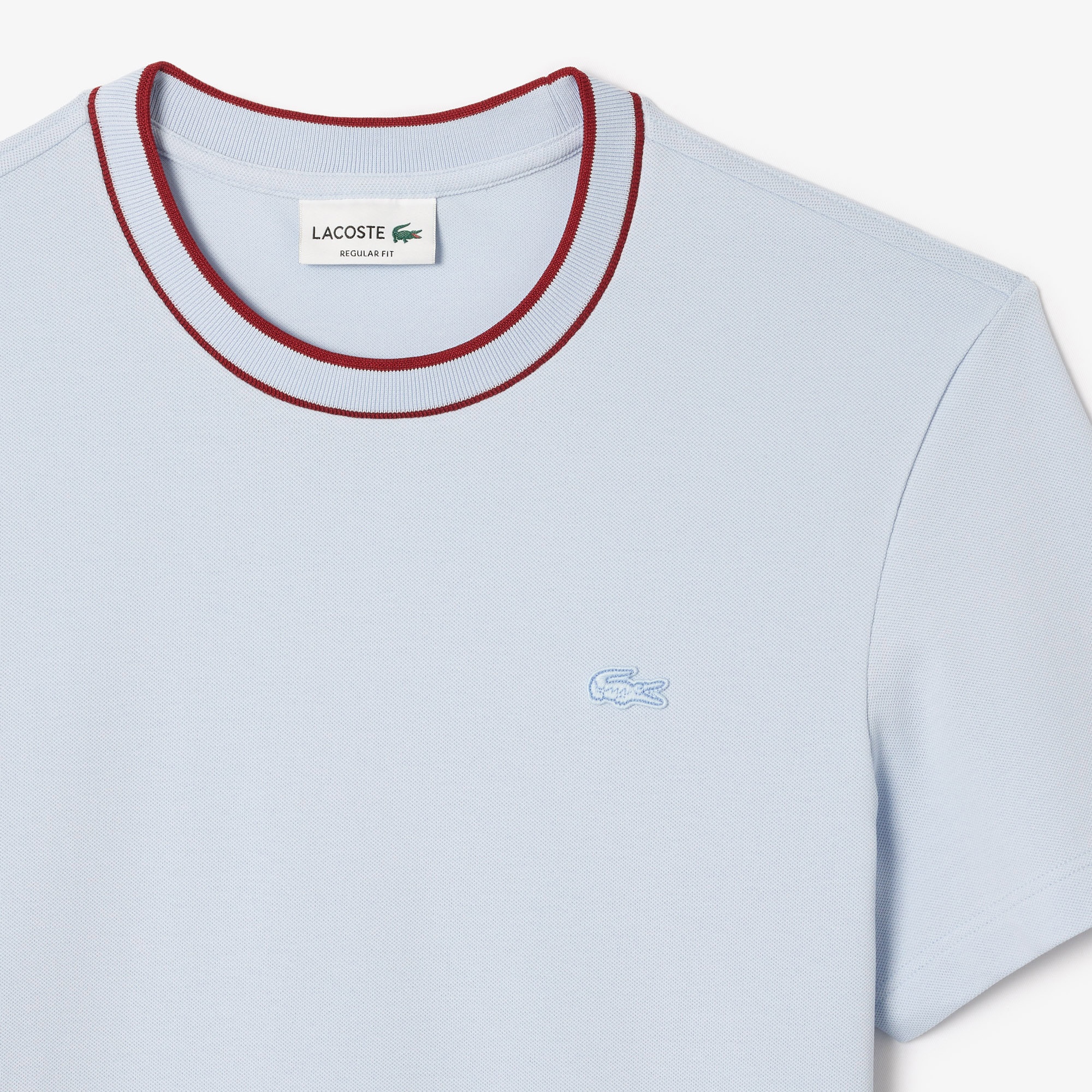 Lacoste Erkek Regular Fit Bisiklet Yaka Açık Mavi T-Shirt