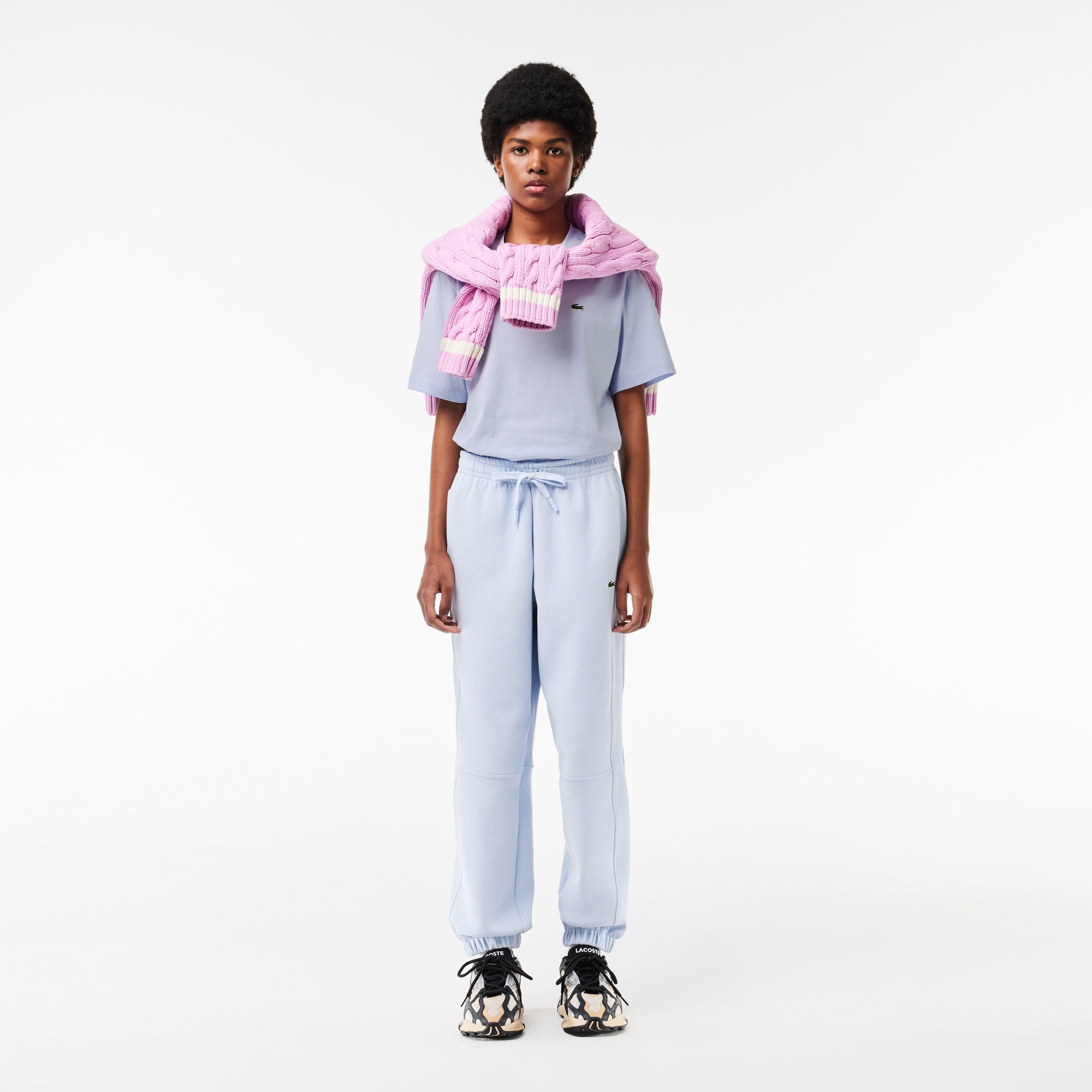 Kadın Relaxed Fit Bisiklet Yaka Mavi T-Shirt