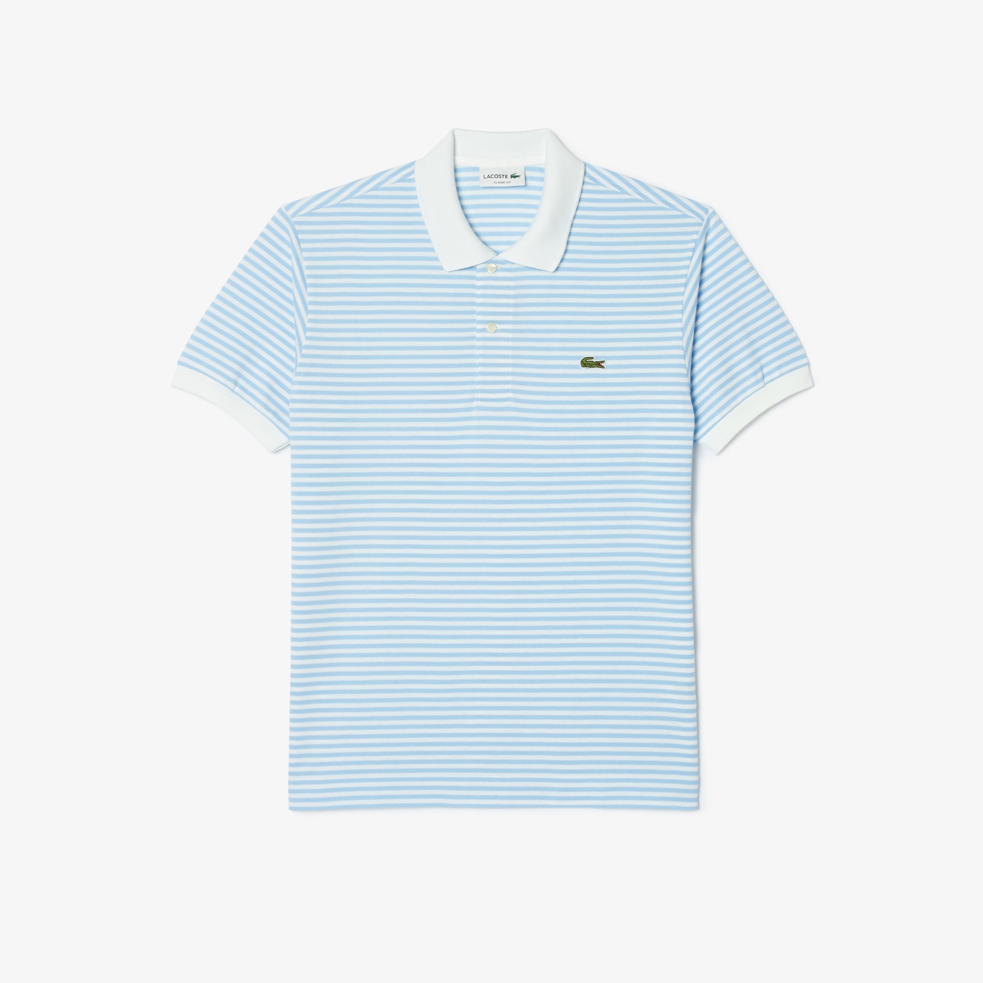 Lacoste Erkek Classic Fit Çizgili Mavi Polo
