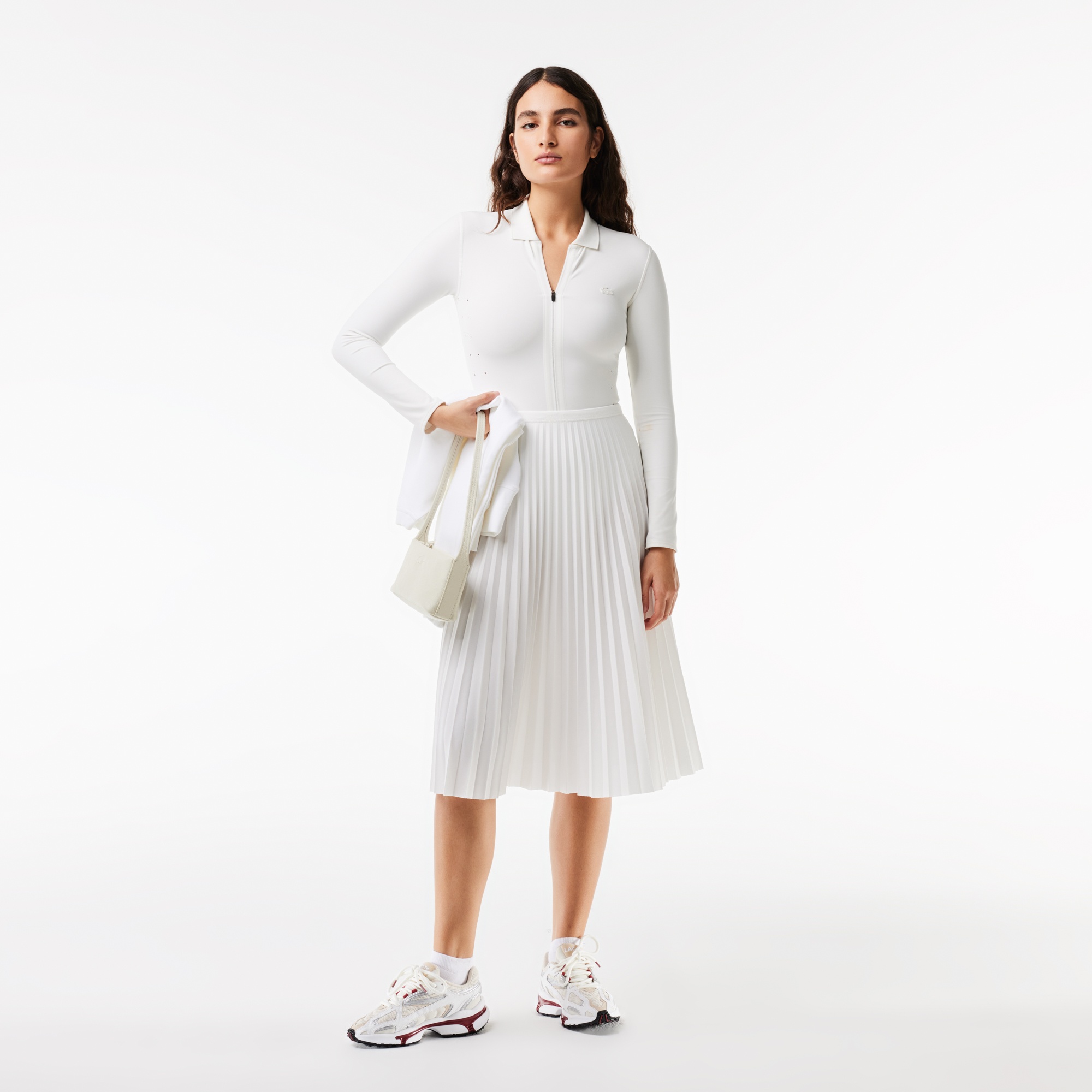 Lacoste Kadın Beyaz Etek