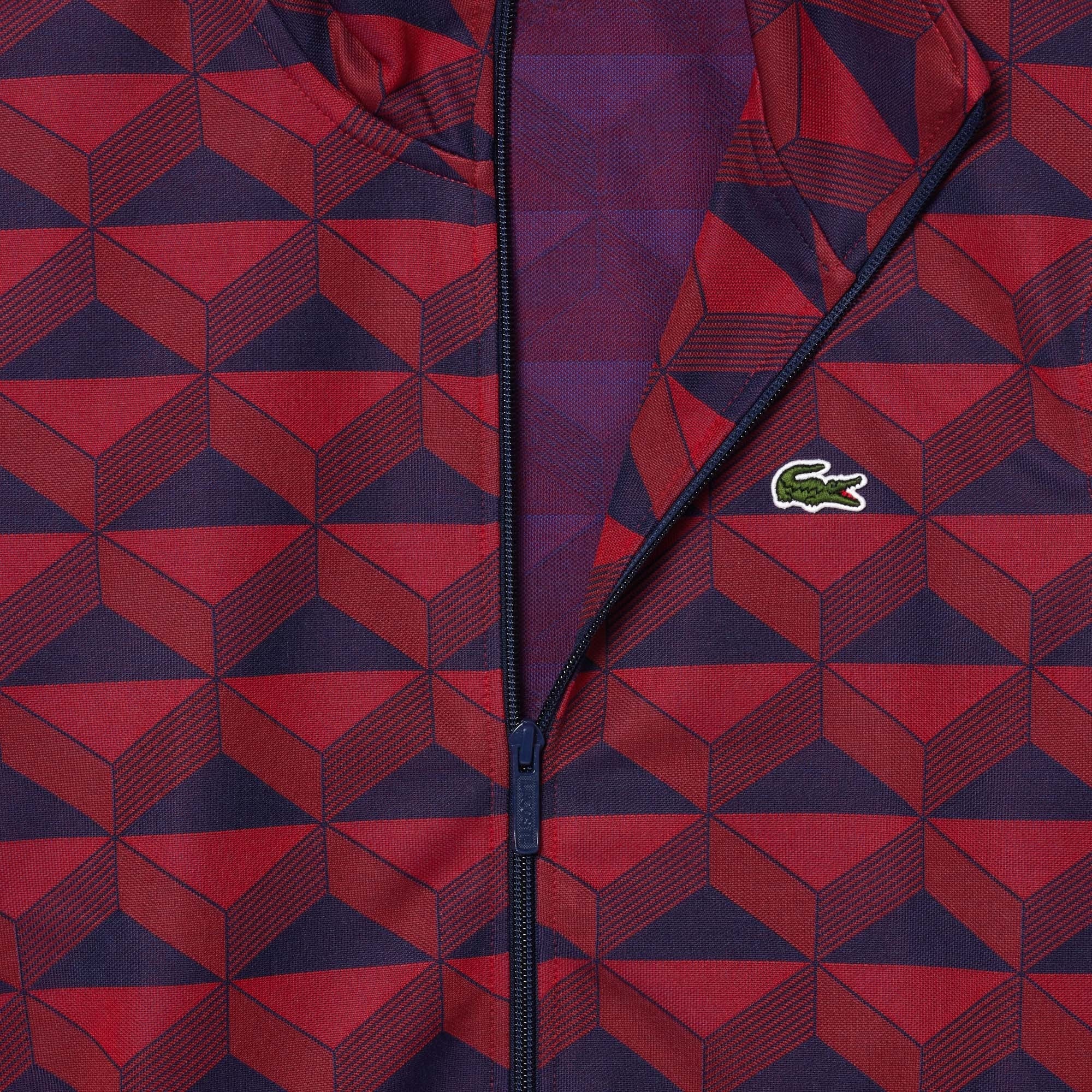 Lacoste Unisex Regular Fit Fermuarlı Monogram Renkli Sweatshirt