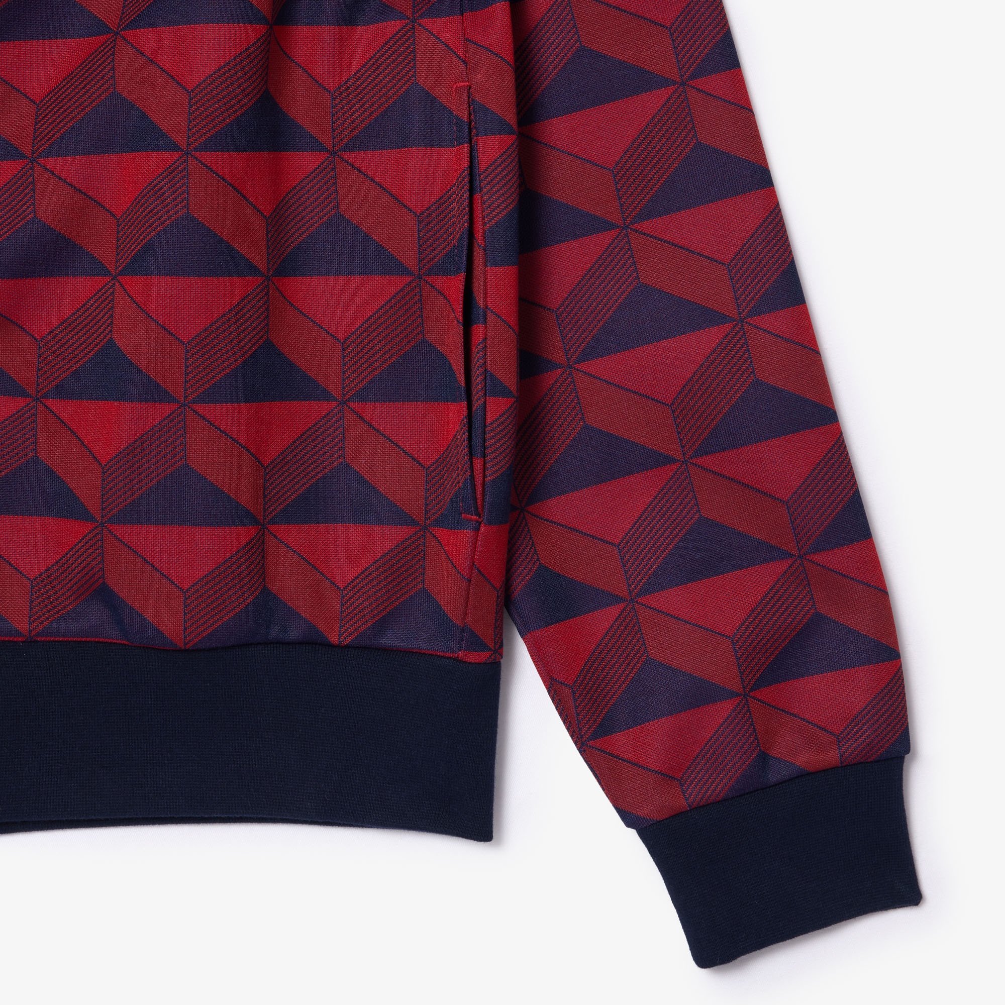 Lacoste Unisex Regular Fit Fermuarlı Monogram Renkli Sweatshirt