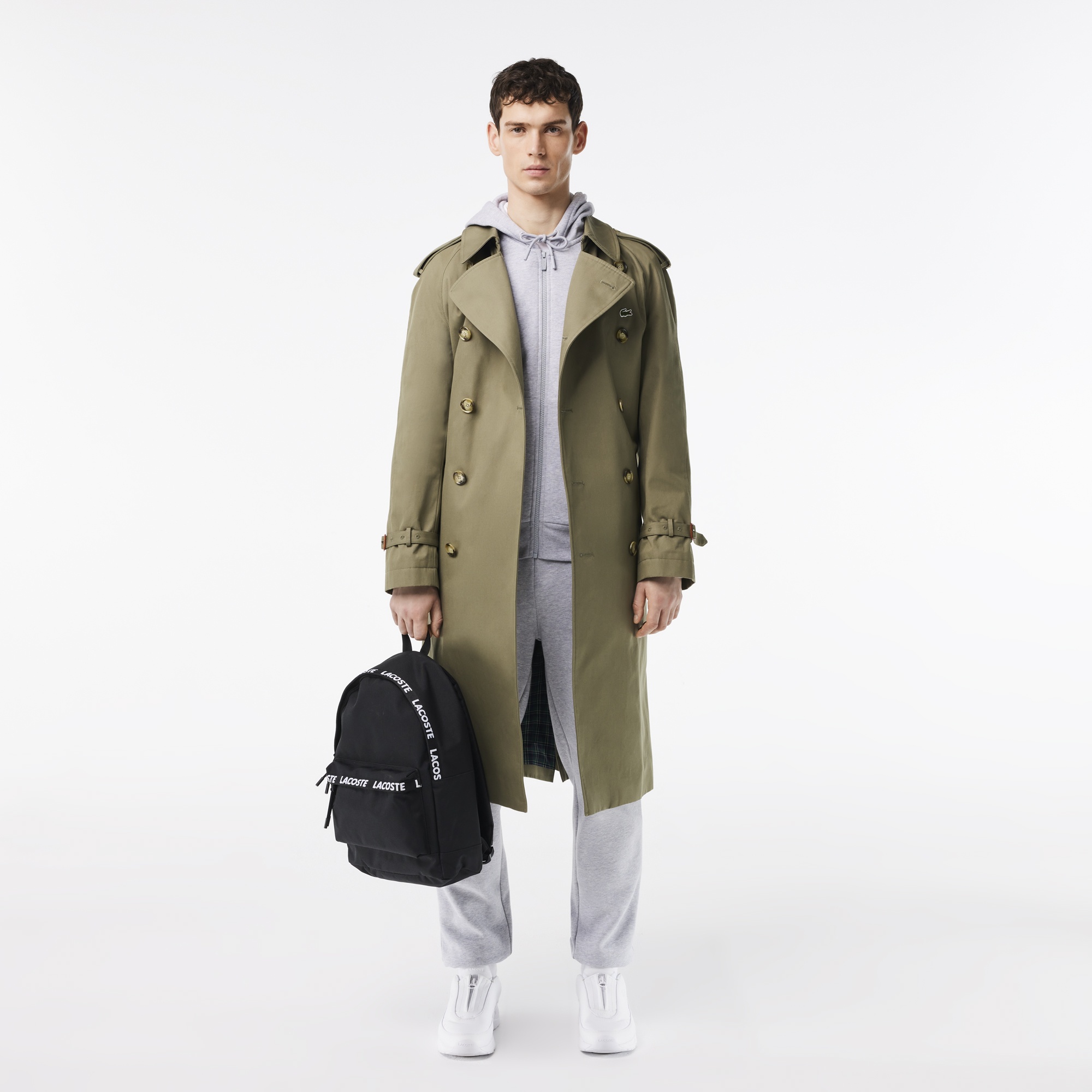 Lacoste Neocroc Erkek Baskılı Siyah Sırt Çantası